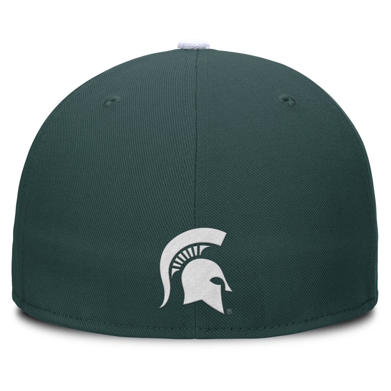 Nike White Michigan State Spartans Two-Tone Primetime Performance Fitted Hat