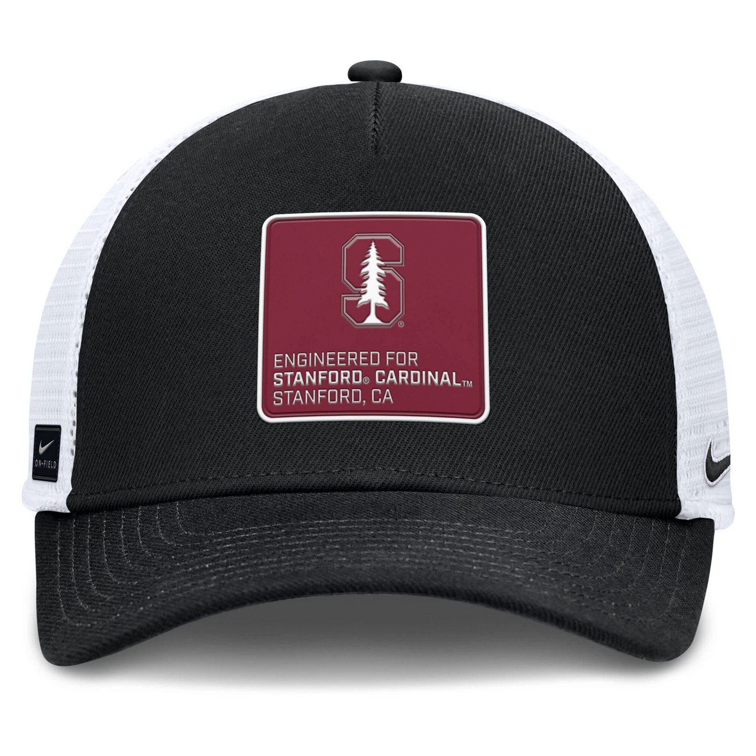 Nike White Stanford Cardinal 2025 On-Field Rise Engineered Trucker Adjustable Hat - view number 2