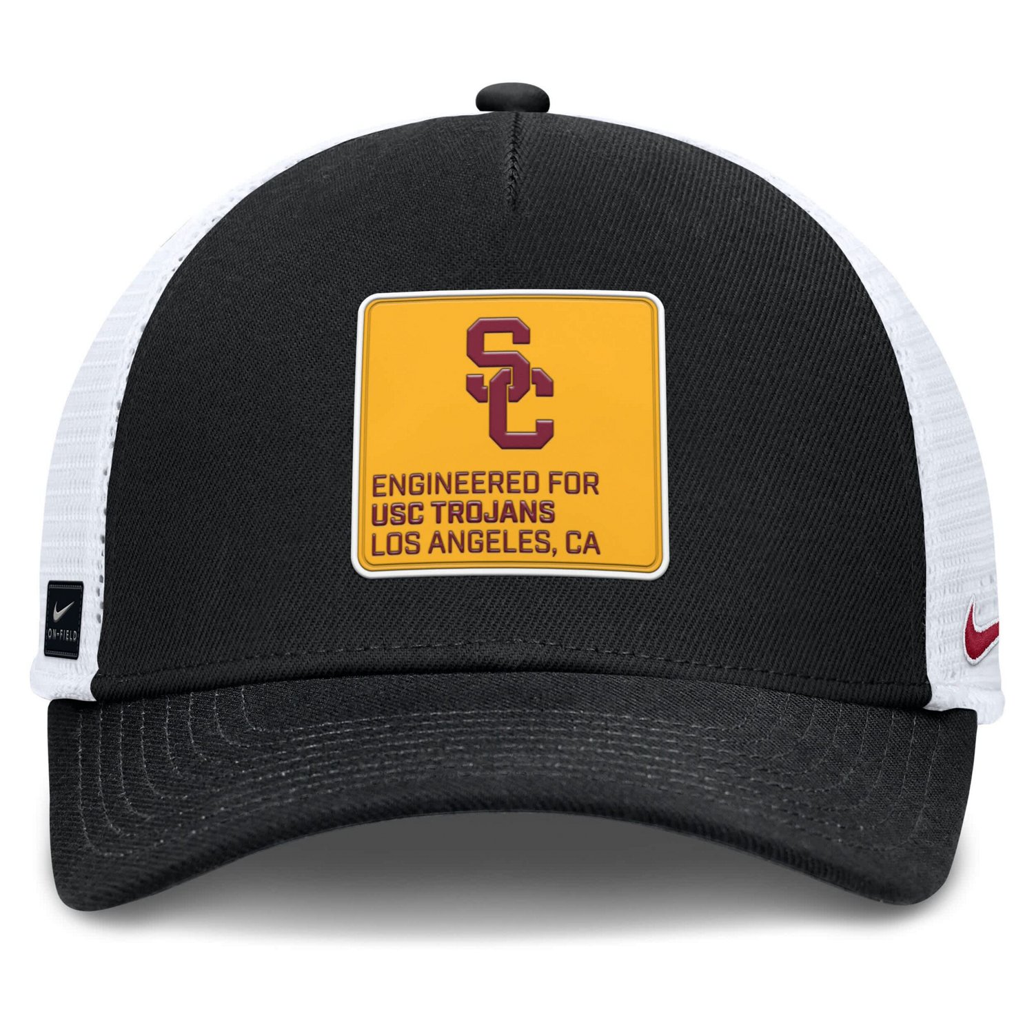 Nike White USC Trojans 2025 On-Field Rise Engineered Trucker Adjustable Hat