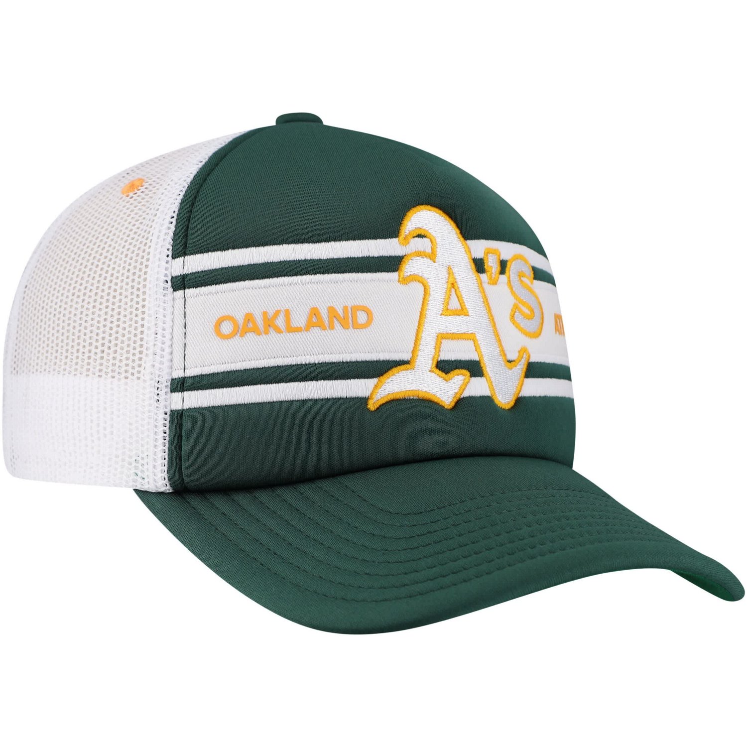 Oakland Athletics Sideline Trucker Adjustable Hat - view number 3