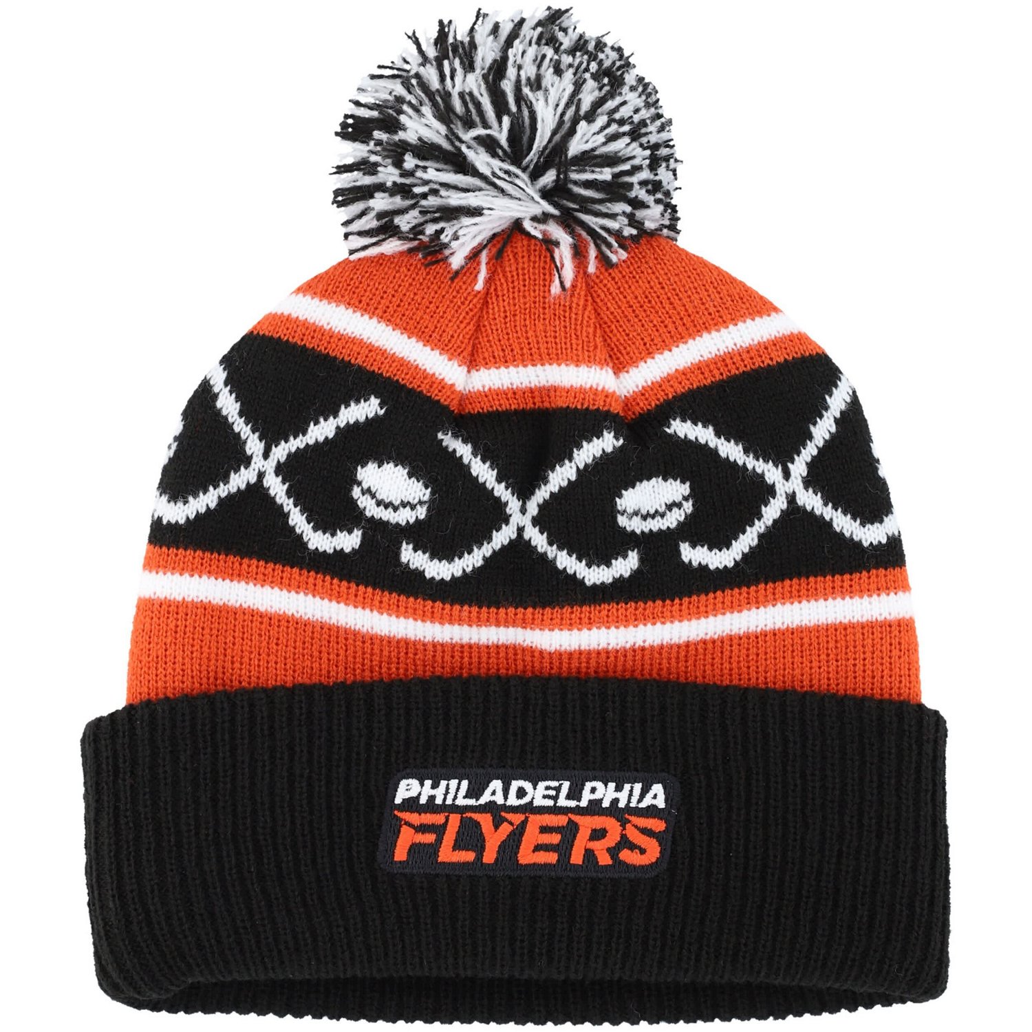 Philadelphia Flyers Face-Off Cuffed Knit Hat with Pom - view number 2