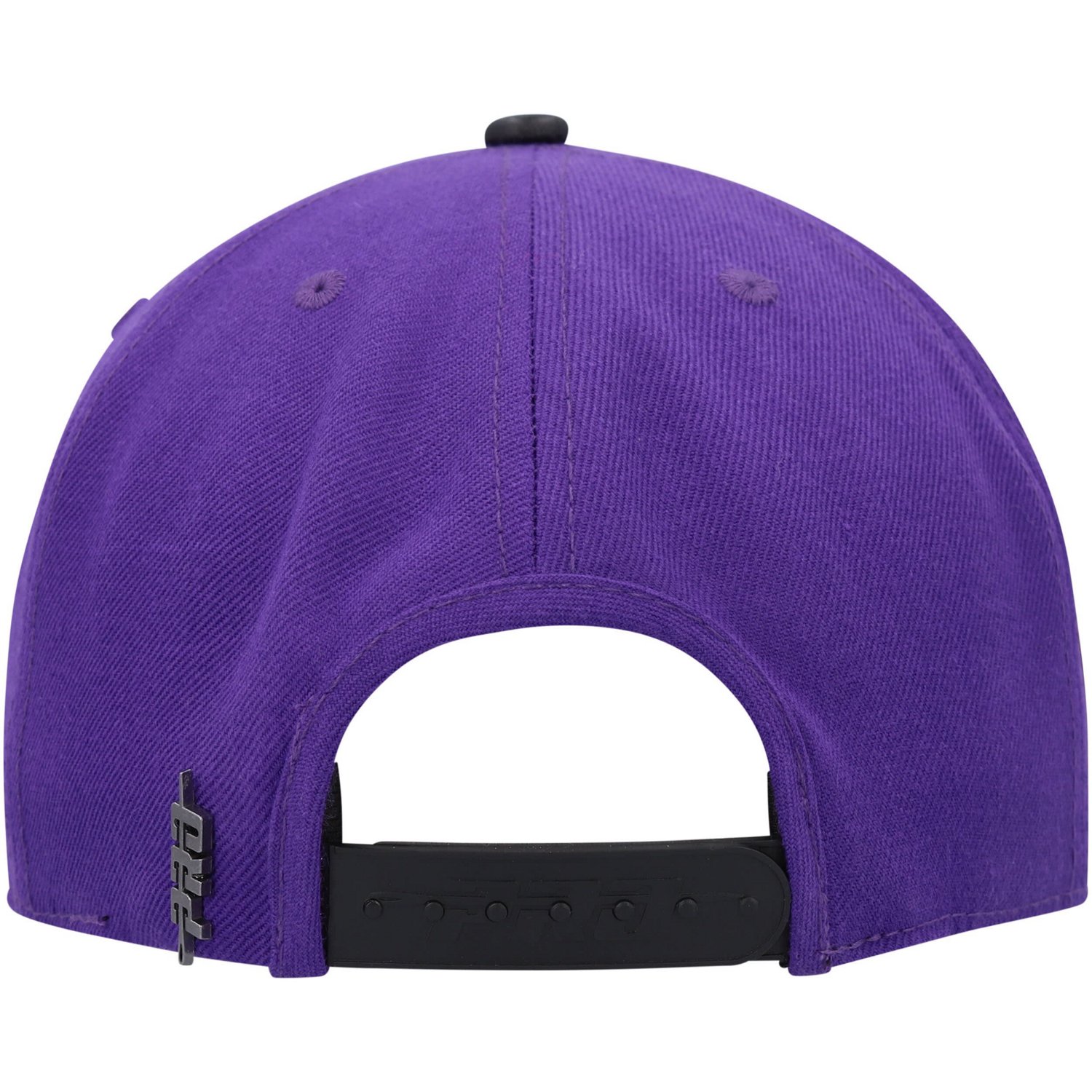 Pro Standard /Black Los Angeles Lakers Heritage Leather Patch Snapback Hat                                                       - view number 4