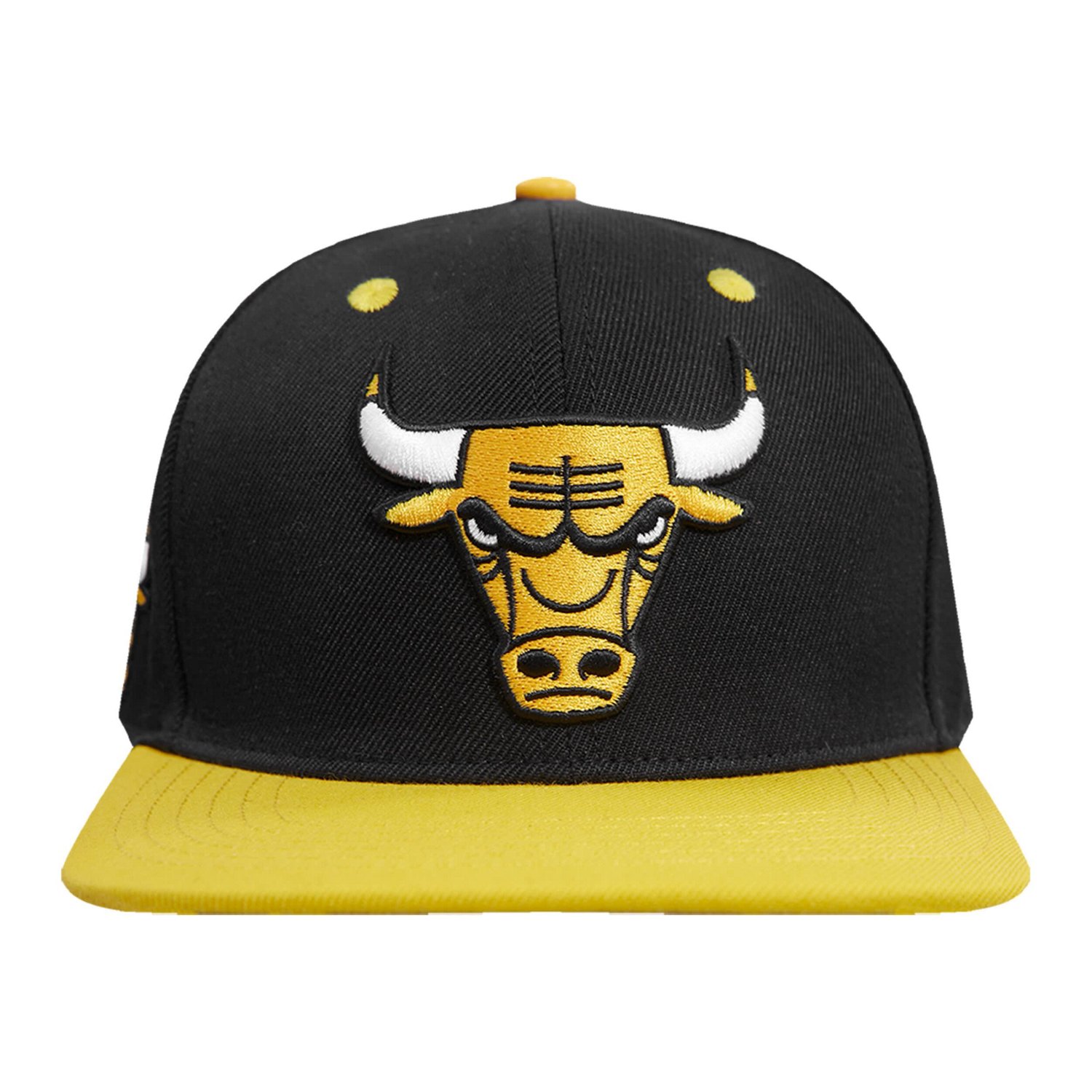 Pro Standard /Yellow Chicago Bulls Sneaker Hook Snapback Hat - view number 2