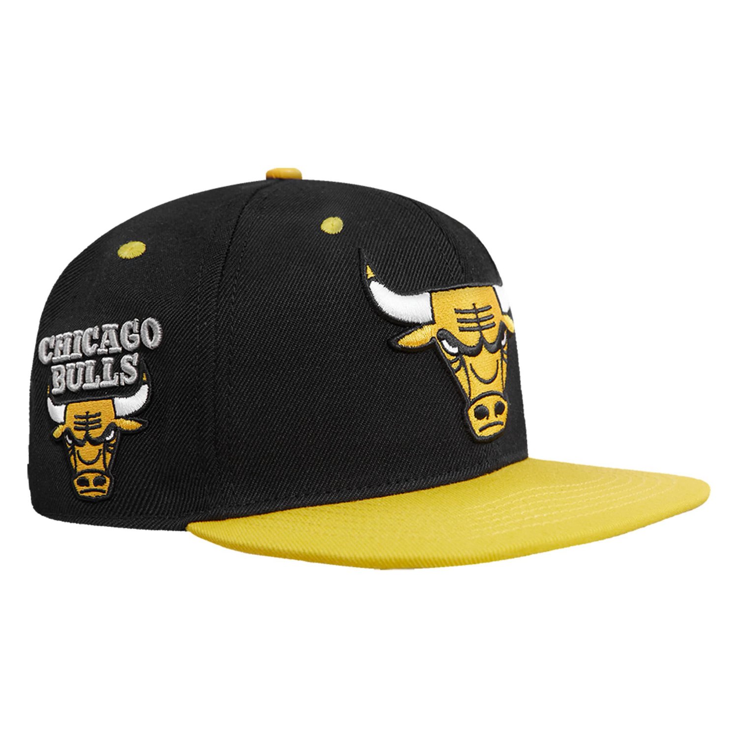Pro Standard /Yellow Chicago Bulls Sneaker Hook Snapback Hat