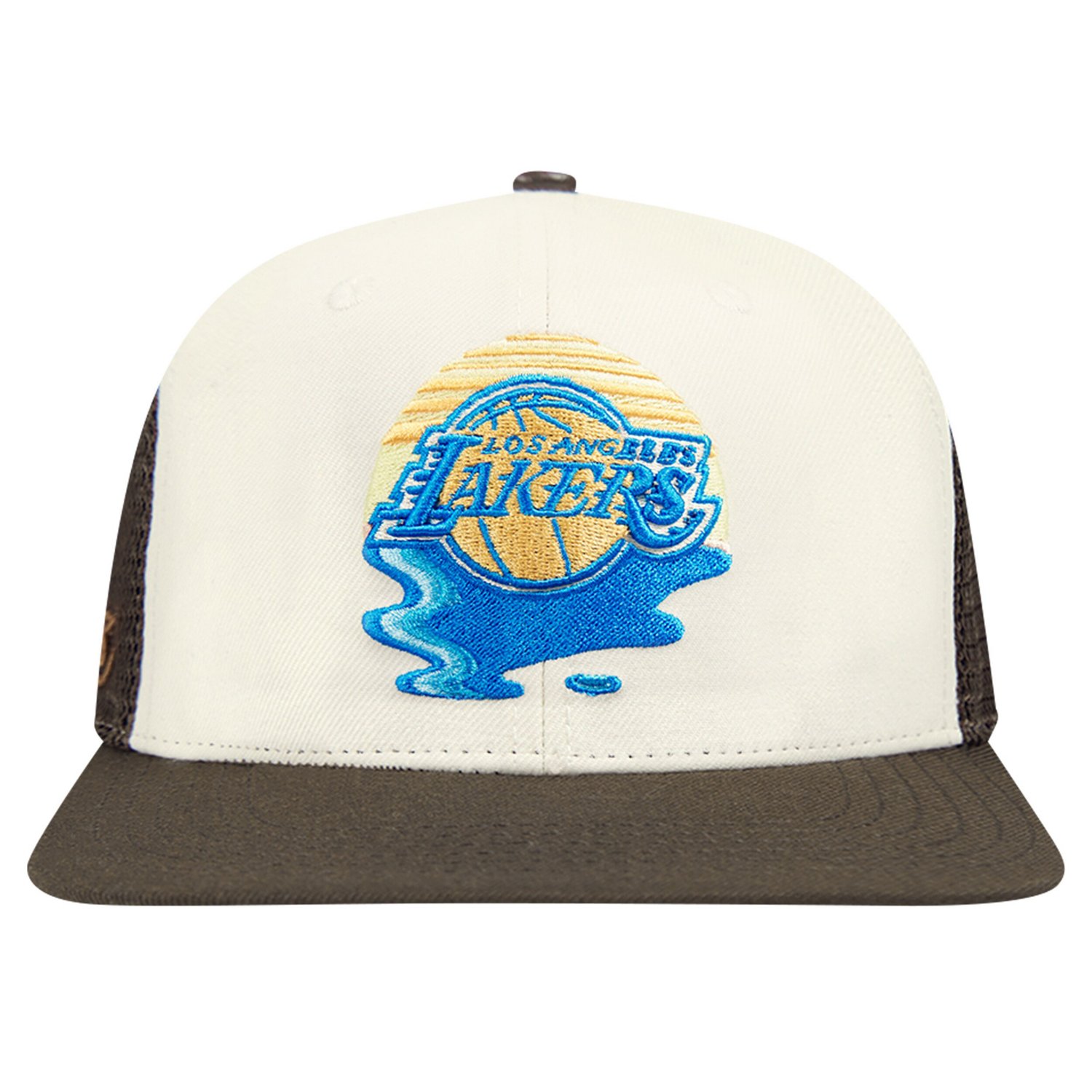 Pro Standard Brown Los Angeles Lakers Glint Sunset Snapback Hat - view number 2