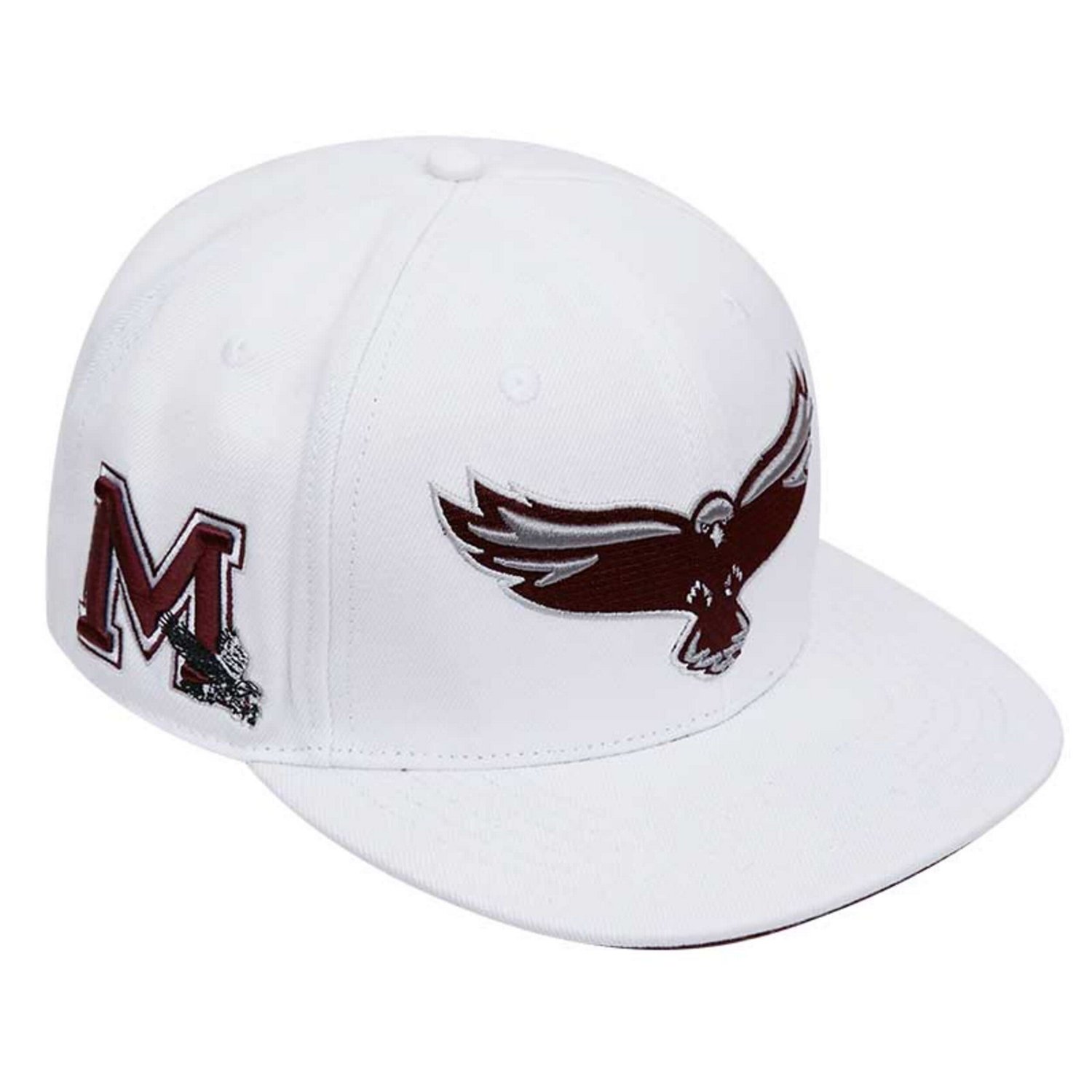 Pro Standard Maryland Eastern Shore Hawks Mascot Evergreen Wool Snapback Hat                                                     - view number 2