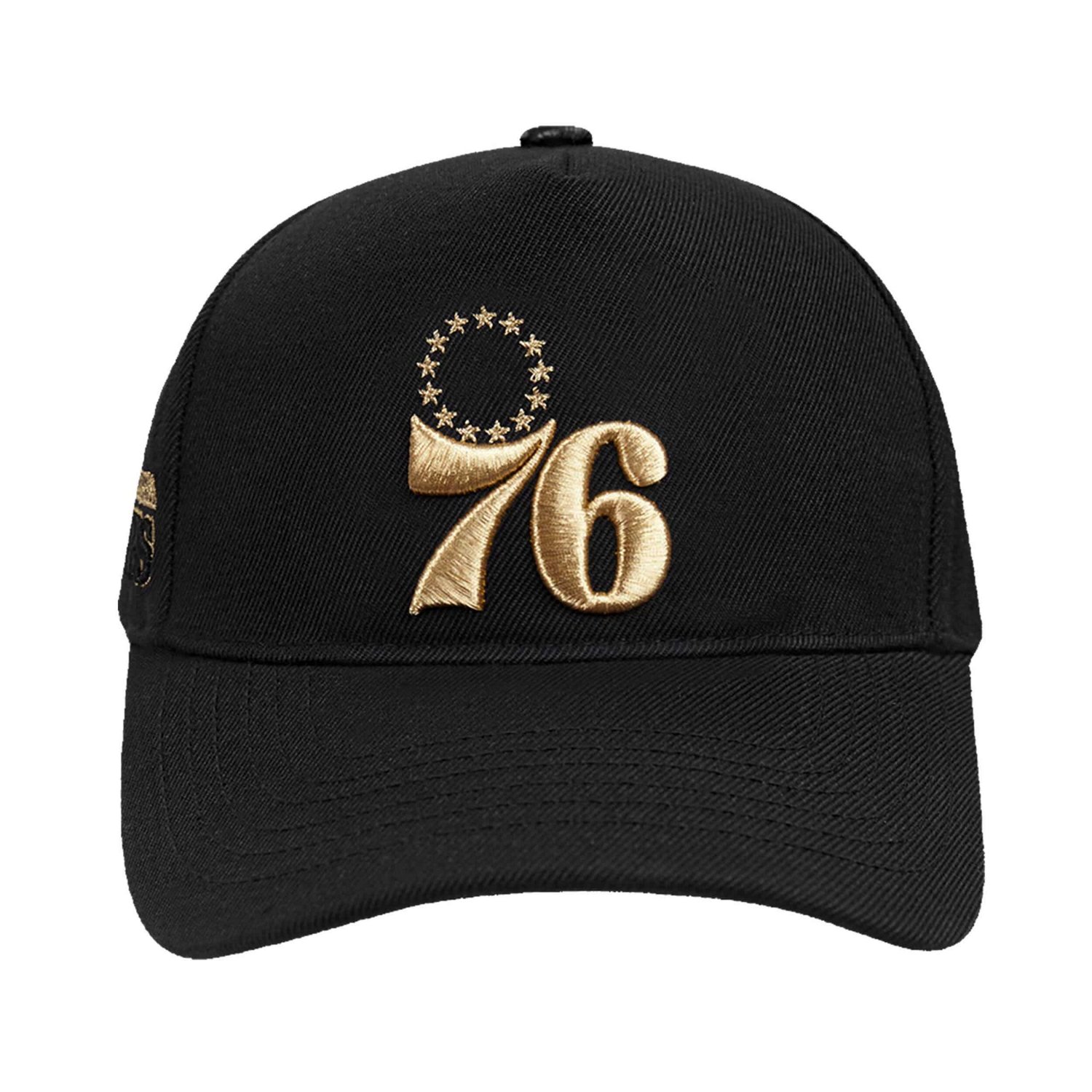 Pro Standard Philadelphia 76ers Metallic Logo Pinch Front Adjustable Hat                                                         - view number 2