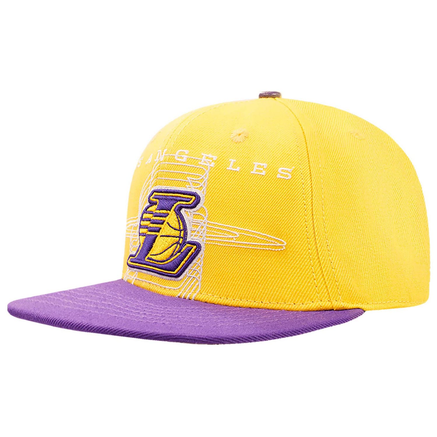 Pro Standard Purple Los Angeles Lakers Logo Morph Snapback Hat - view number 3