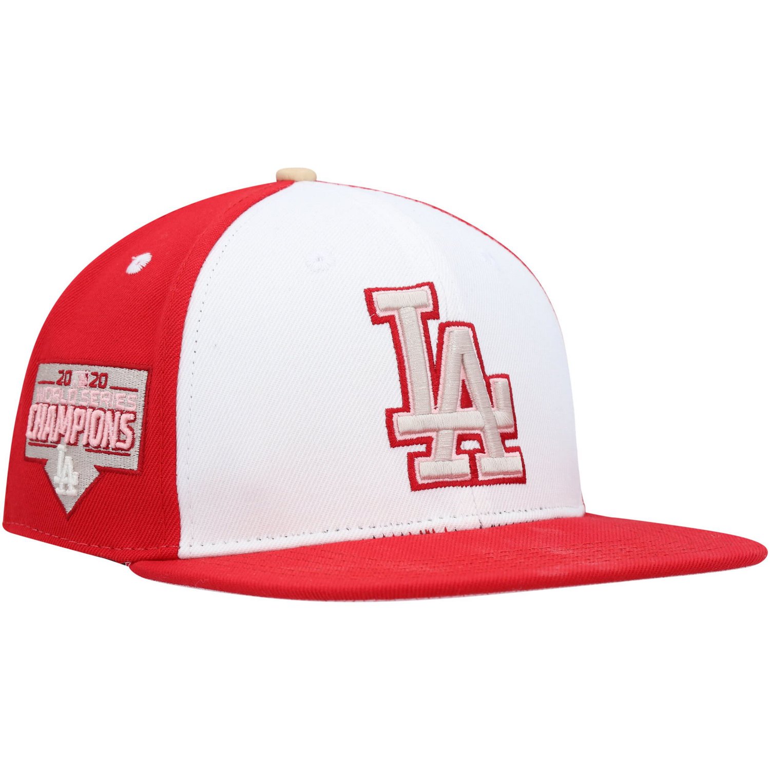 Pro Standard /Red Los Angeles Dodgers Strawberry Ice Cream Drip Snapback Hat - view number 3