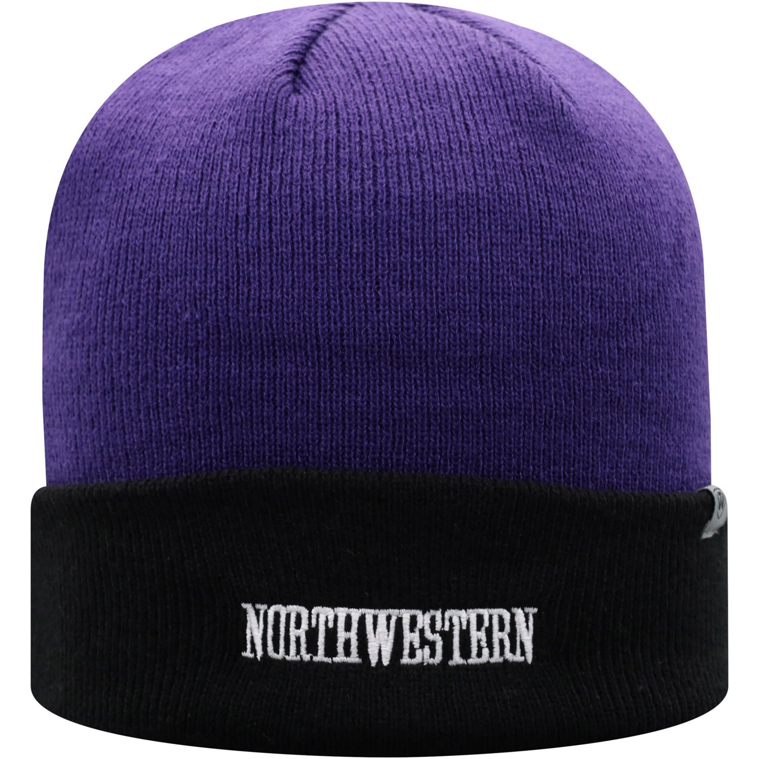 Top of the World /Black Northwestern Wildcats Core 2-Tone Cuffed Knit Hat                                                        - view number 2