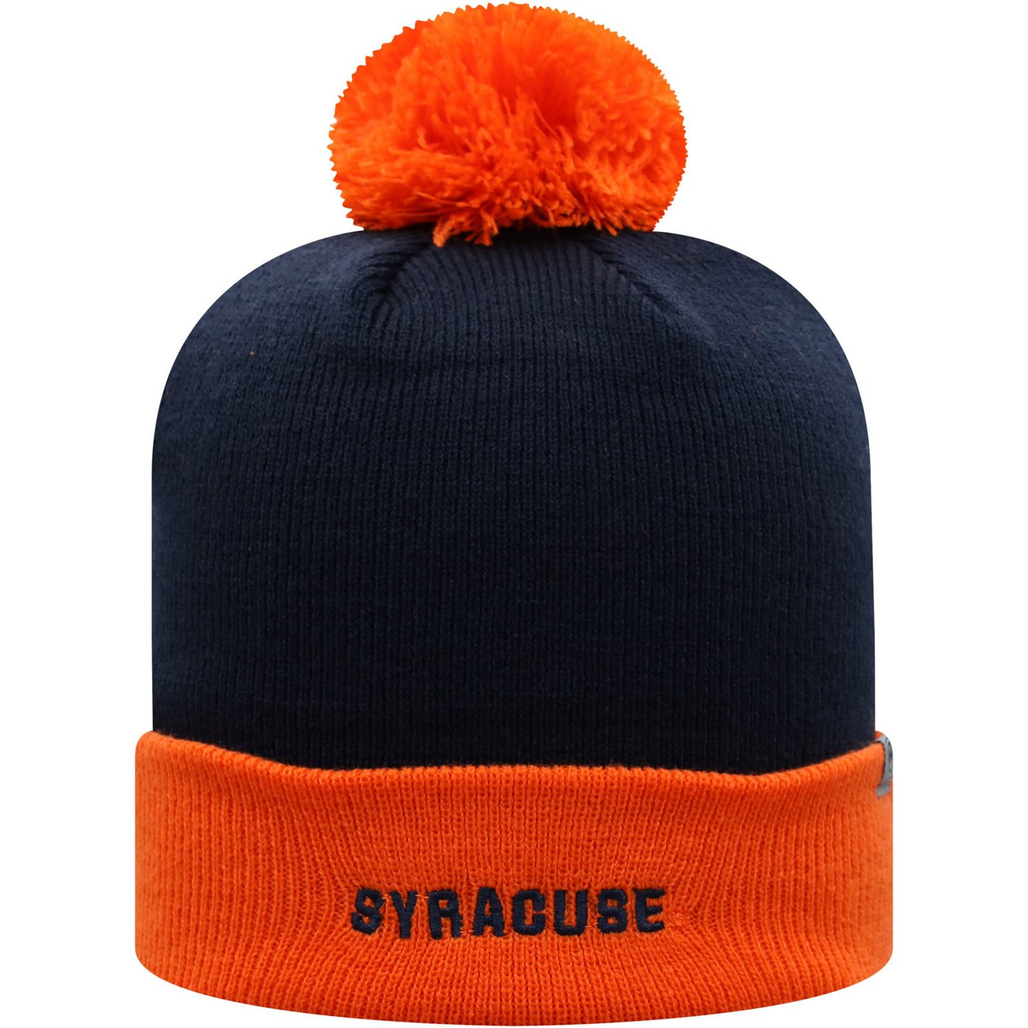 Top of the World /Orange Syracuse Orange Core 2-Tone Cuffed Knit Hat with Pom                                                    - view number 2