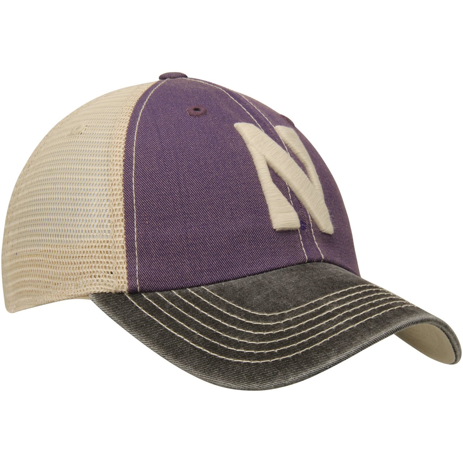 Top of the World /Tan Northwestern Wildcats Offroad Trucker Hat                                                                  - view number 3