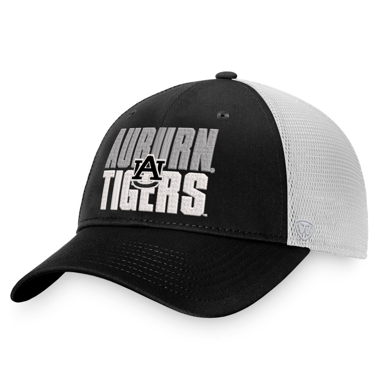 Top of the World /White Auburn Tigers Stockpile Trucker Snapback Hat
