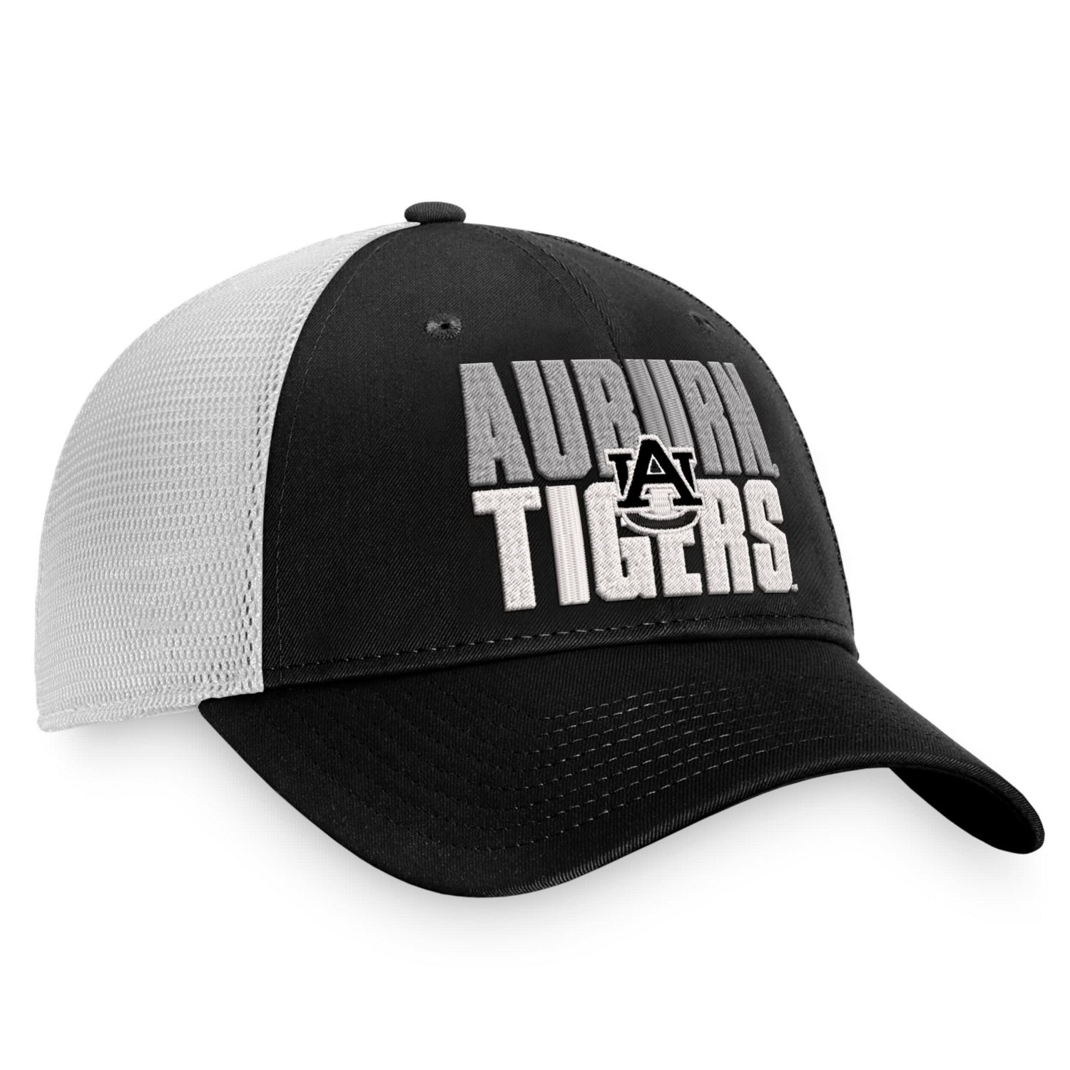 Top of the World /White Auburn Tigers Stockpile Trucker Snapback Hat