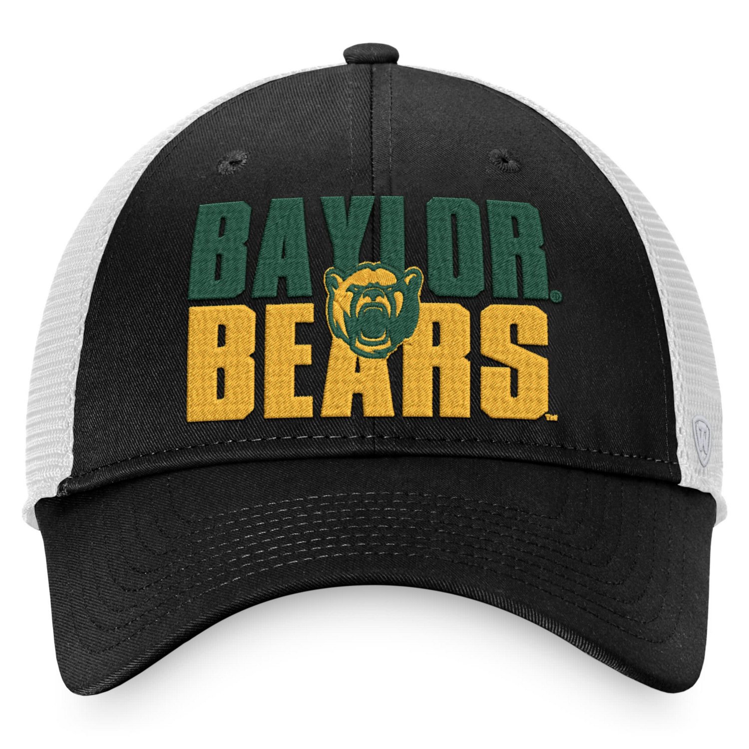 Top of the World /White Baylor Bears Stockpile Trucker Snapback Hat                                                              - view number 2