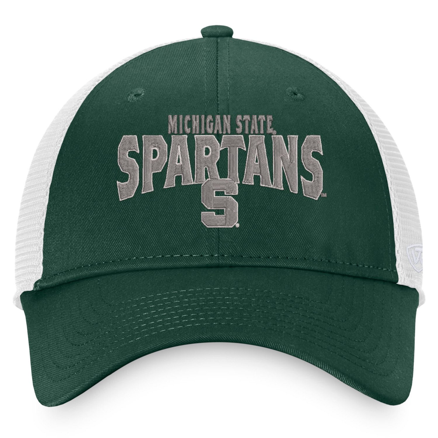 Top of the World /White Michigan State Spartans Breakout Trucker Snapback Hat                                                    - view number 2