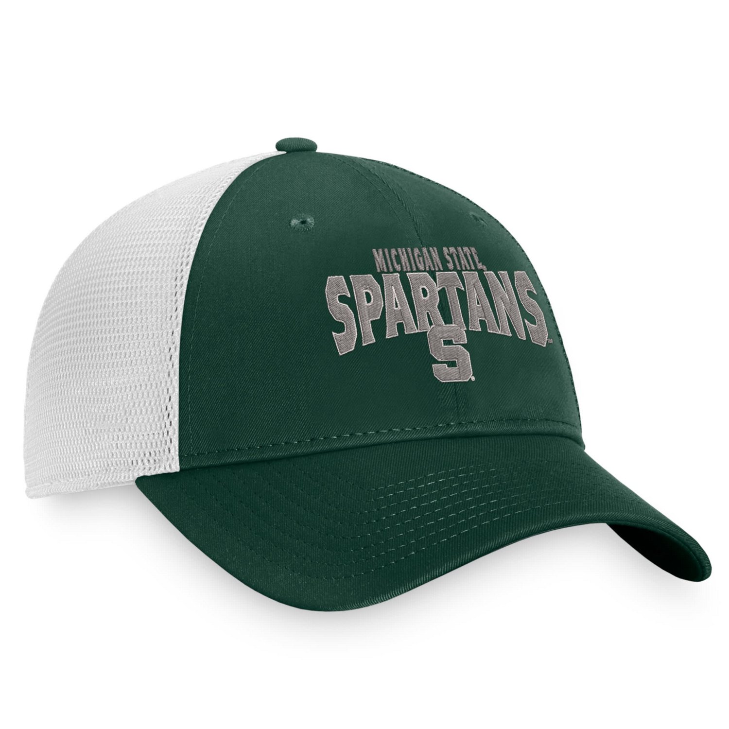 Top of the World /White Michigan State Spartans Breakout Trucker Snapback Hat                                                    - view number 3