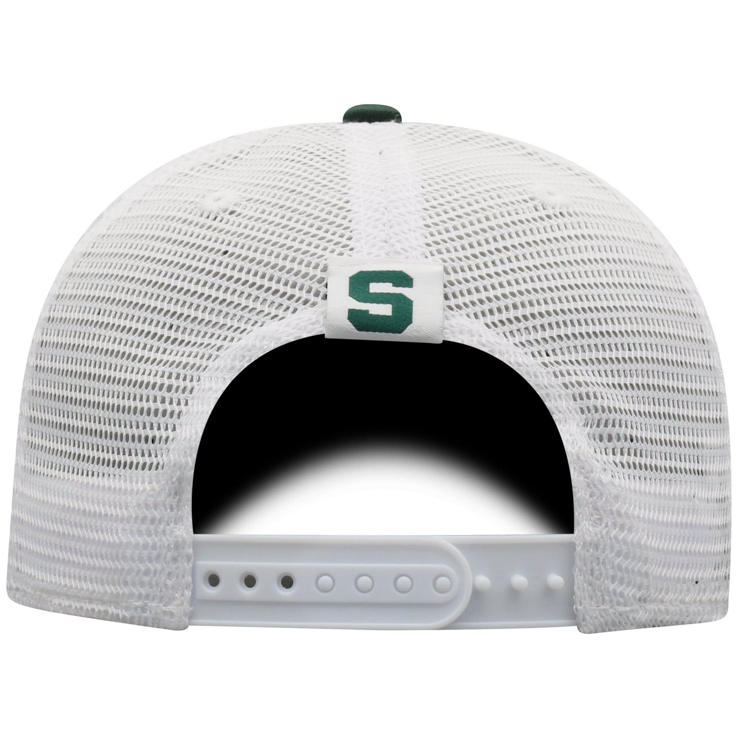 Top of the World /White Michigan State Spartans Trucker Snapback Hat                                                             - view number 4
