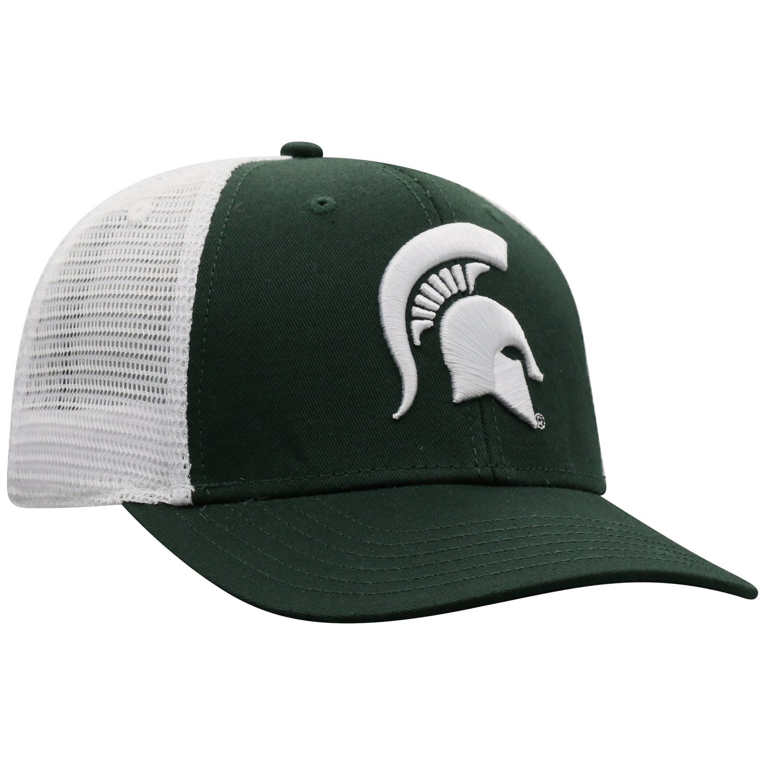 Top of the World /White Michigan State Spartans Trucker Snapback Hat                                                             - view number 3