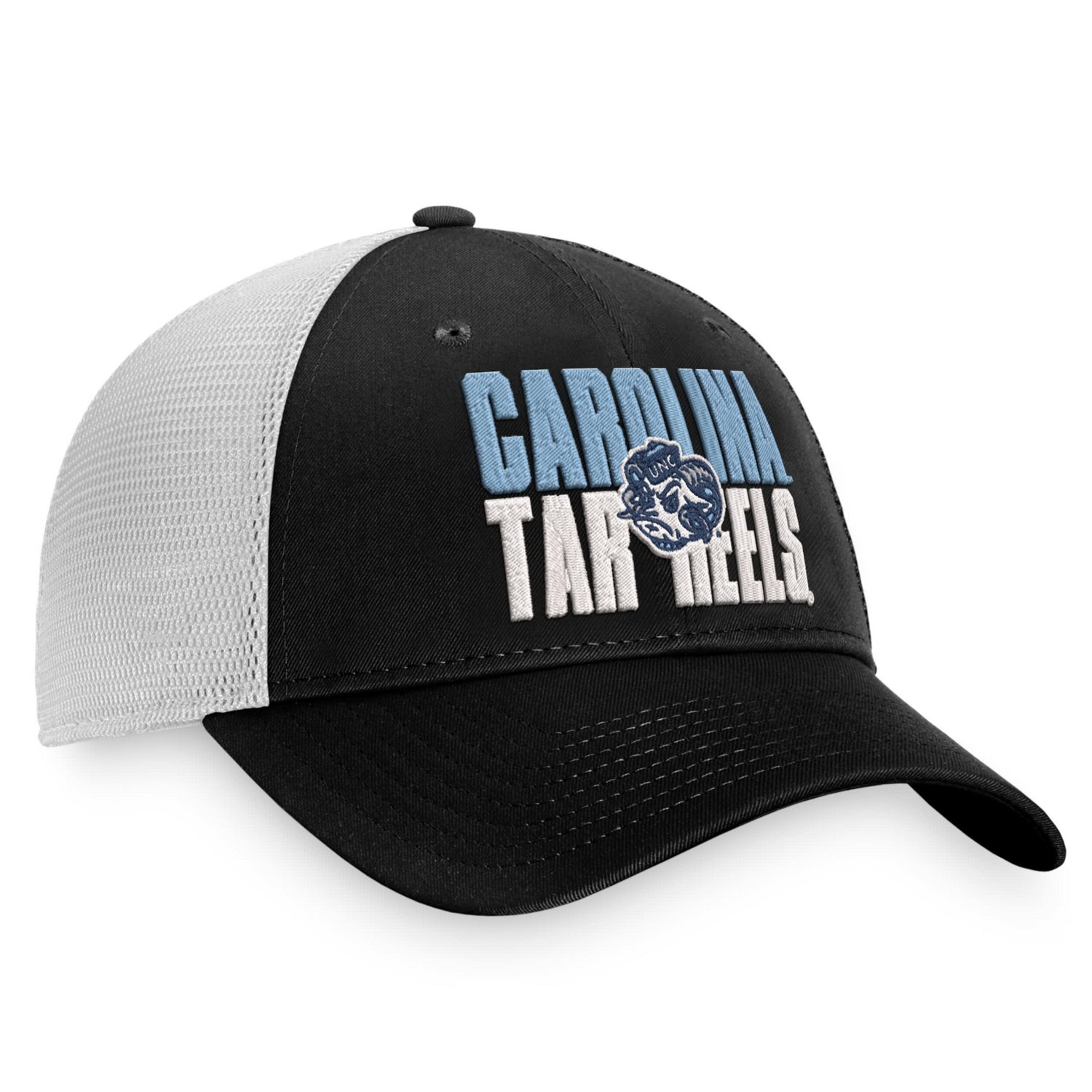 Top of the World /White North Carolina Tar Heels Stockpile Trucker Snapback Hat                                                  - view number 3