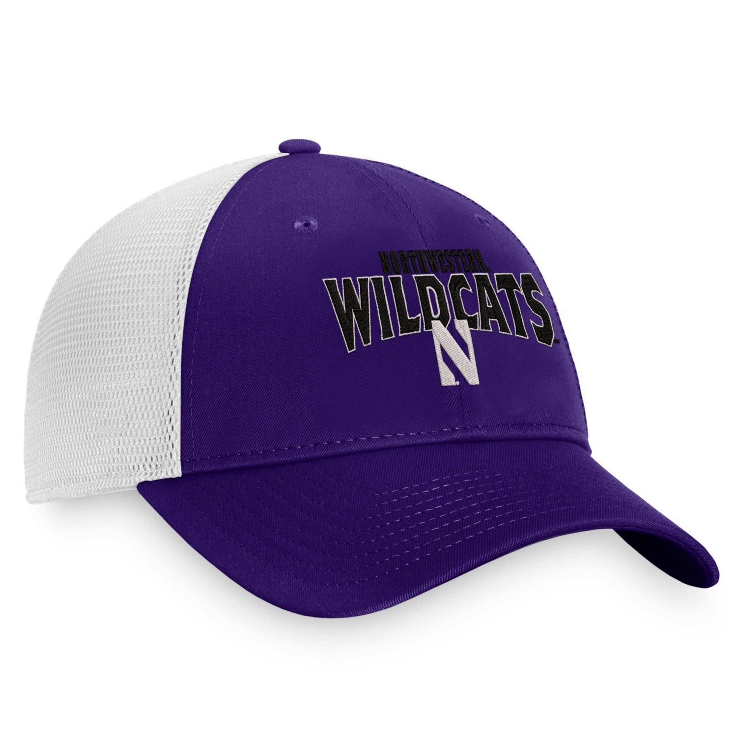 Top of the World /White Northwestern Wildcats Breakout Trucker Snapback Hat                                                      - view number 3