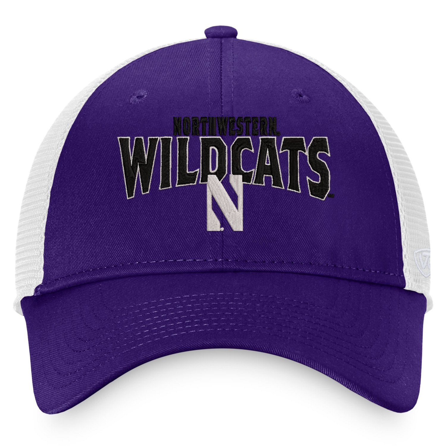 Top of the World /White Northwestern Wildcats Breakout Trucker Snapback Hat                                                      - view number 2