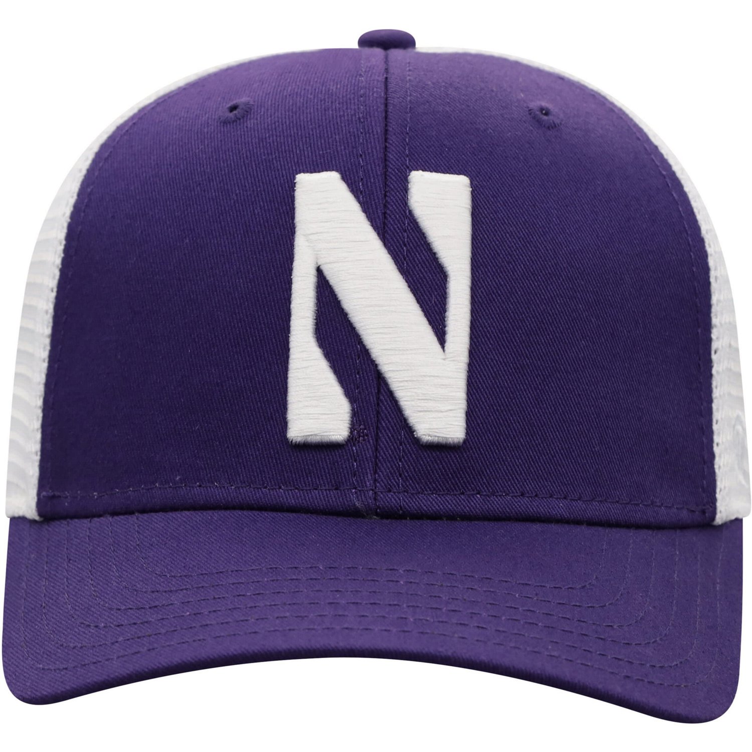 Top of the World /White Northwestern Wildcats Trucker Snapback Hat - view number 2