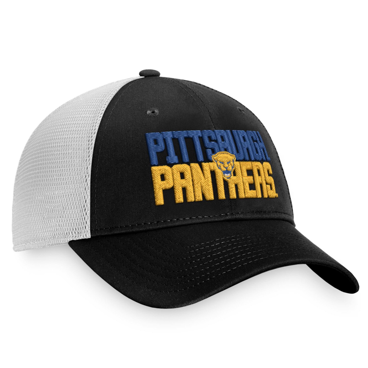 Top of the World /White Pitt Panthers Stockpile Trucker Snapback Hat