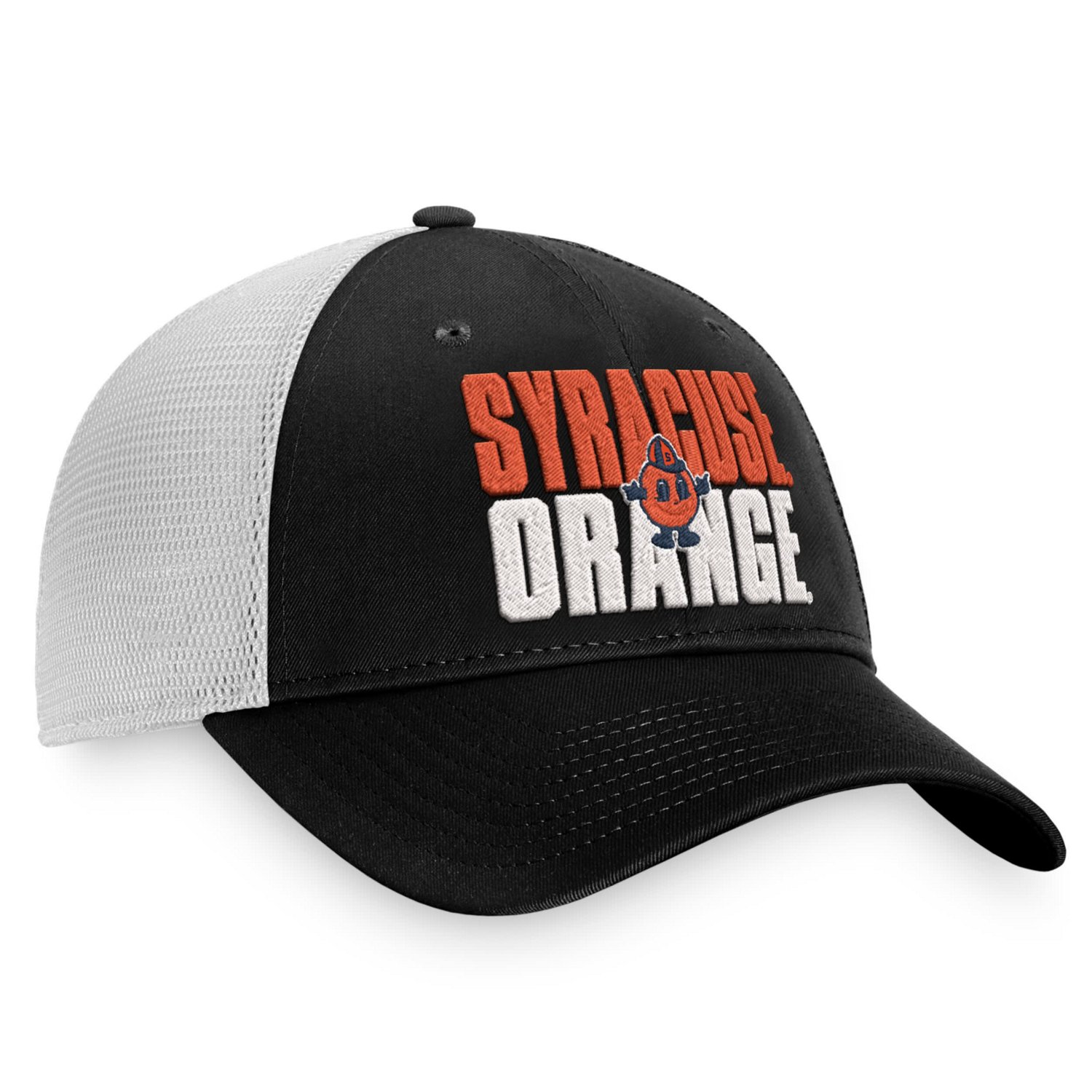 Top of the World /White Syracuse Orange Stockpile Trucker Snapback Hat                                                           - view number 3