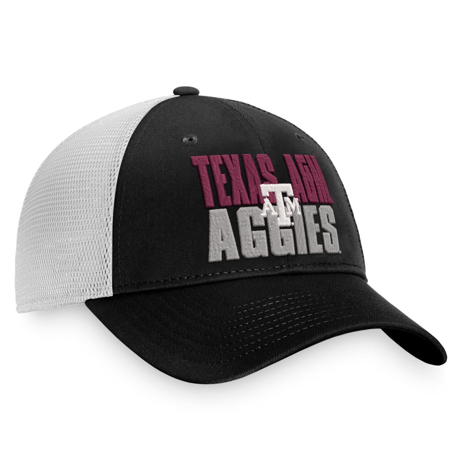 Top of the World /White Texas AM Aggies Stockpile Trucker Snapback Hat