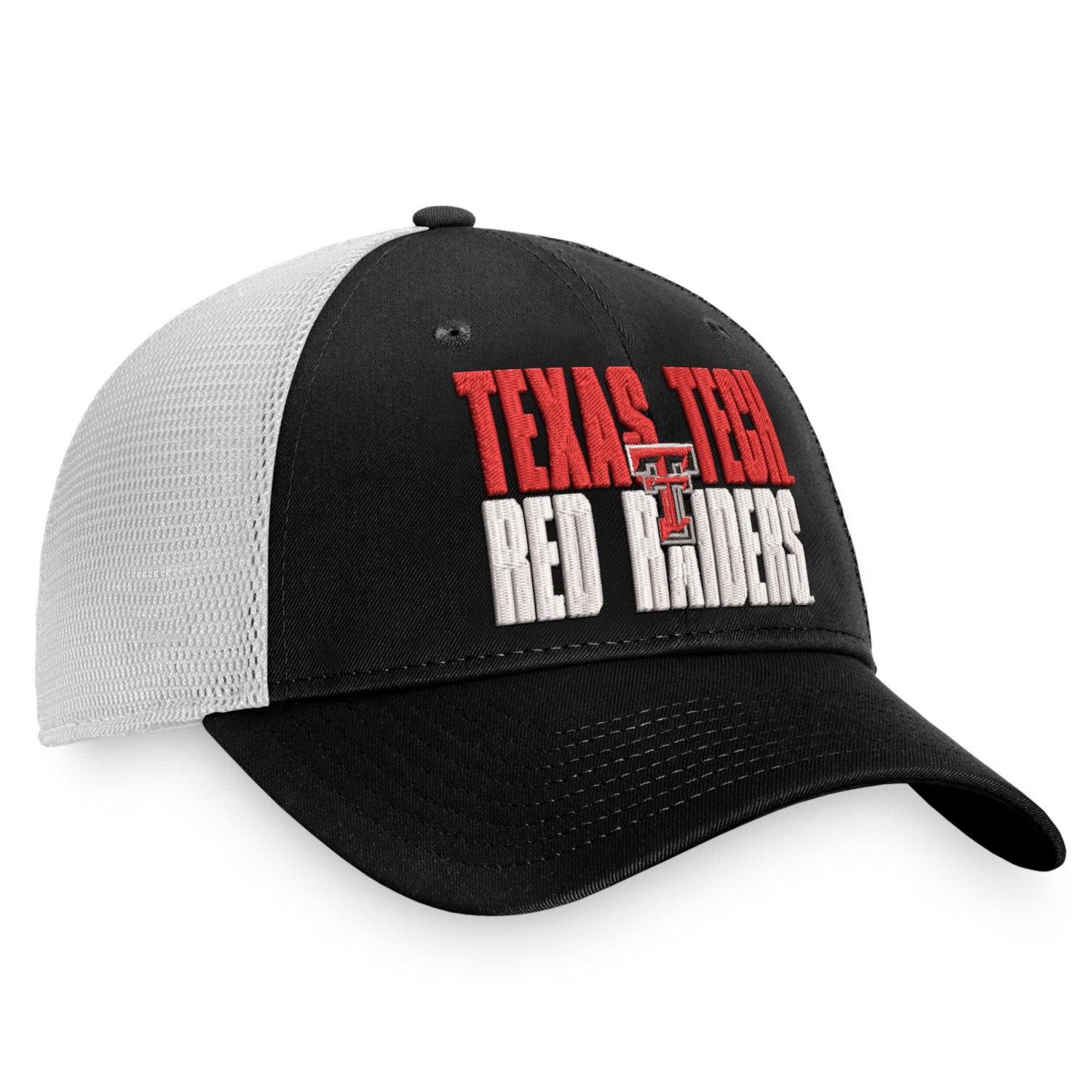 Top of the World /White Texas Tech Red Raiders Stockpile Trucker Snapback Hat - view number 3