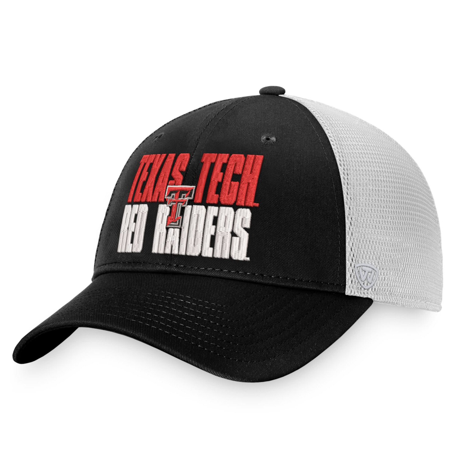 Top of the World /White Texas Tech Red Raiders Stockpile Trucker Snapback Hat