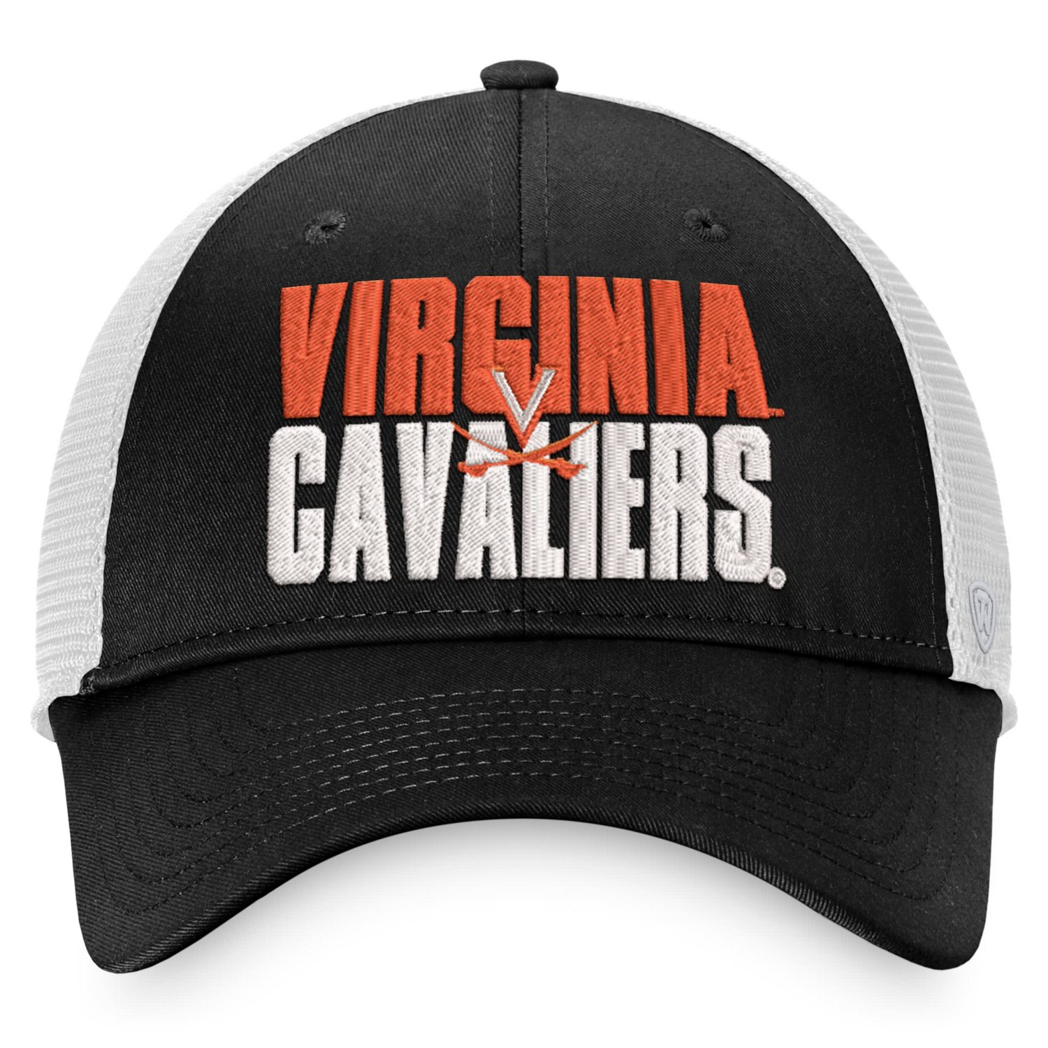 Top of the World /White Virginia Cavaliers Stockpile Trucker Snapback Hat                                                        - view number 2