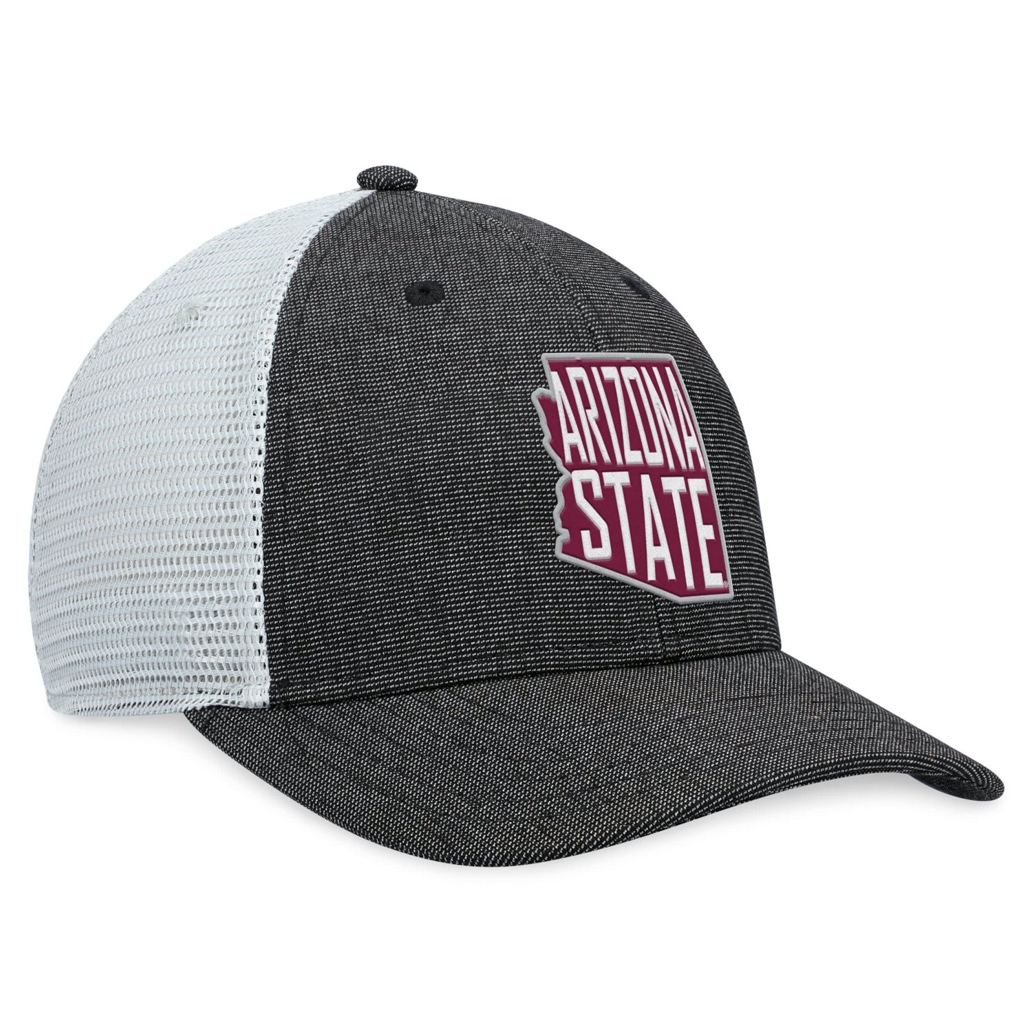 Top of the World Arizona State Sun Devils Townhall Trucker Snapback Hat - view number 3