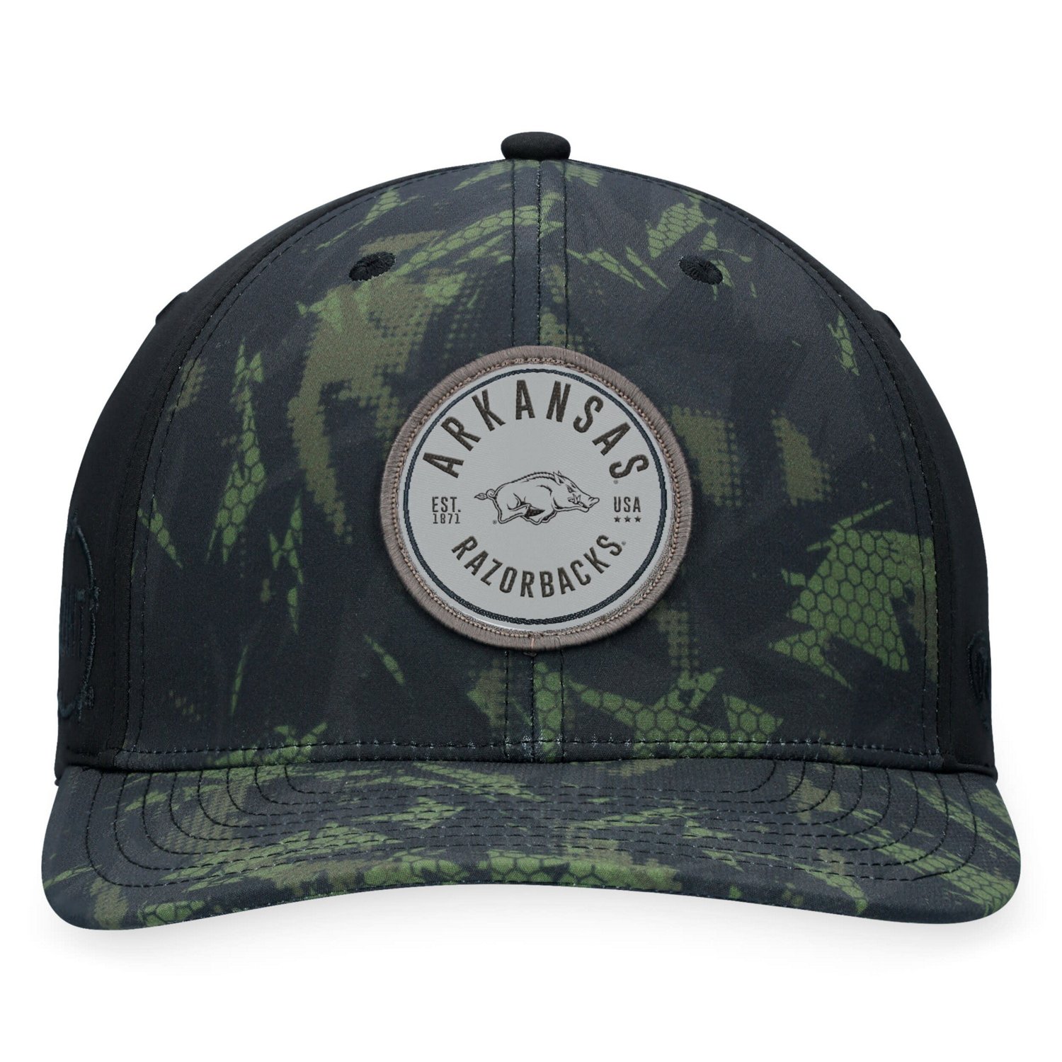 Top of the World Arkansas Razorbacks OHT Military Appreciation Camo Render Flex Hat - view number 2