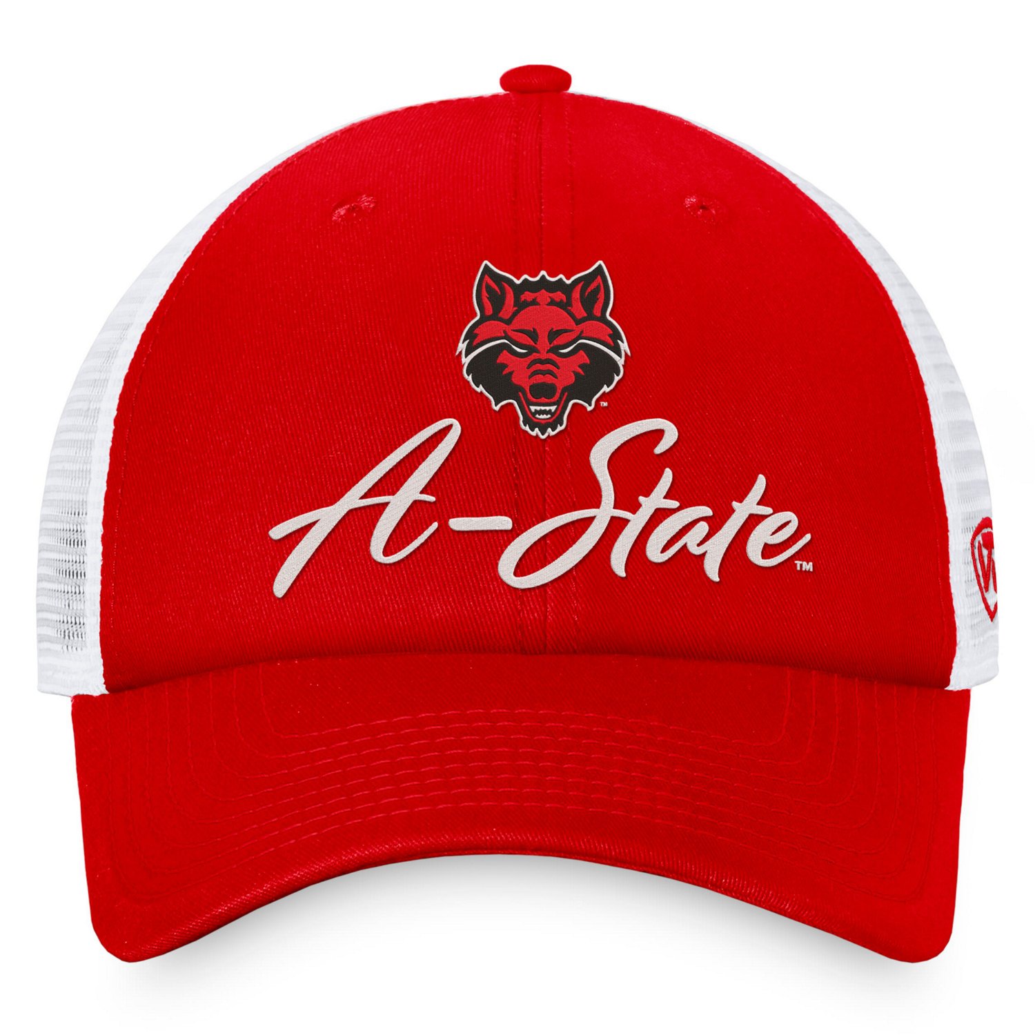 Top of the World Arkansas State Red Wolves Charm Trucker Adjustable Hat - view number 2