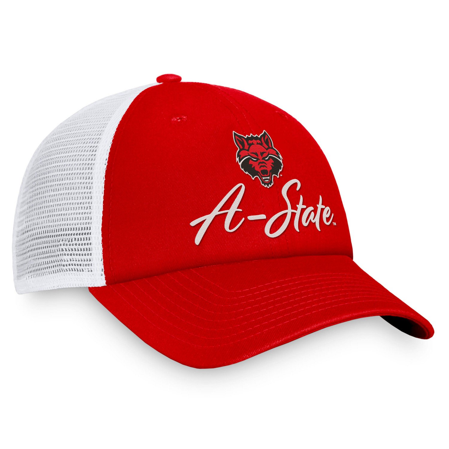 Top of the World Arkansas State Red Wolves Charm Trucker Adjustable Hat - view number 3