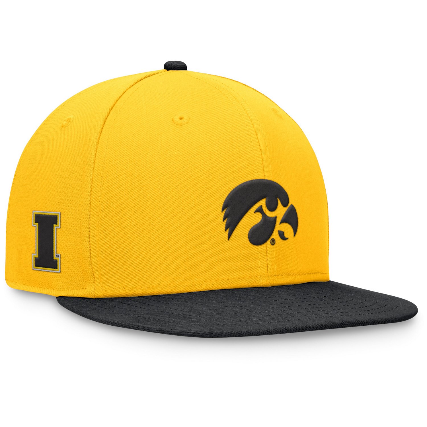 Top of the World Black Iowa Hawkeyes Rally Two-Tone Fitted Hat - view number 3