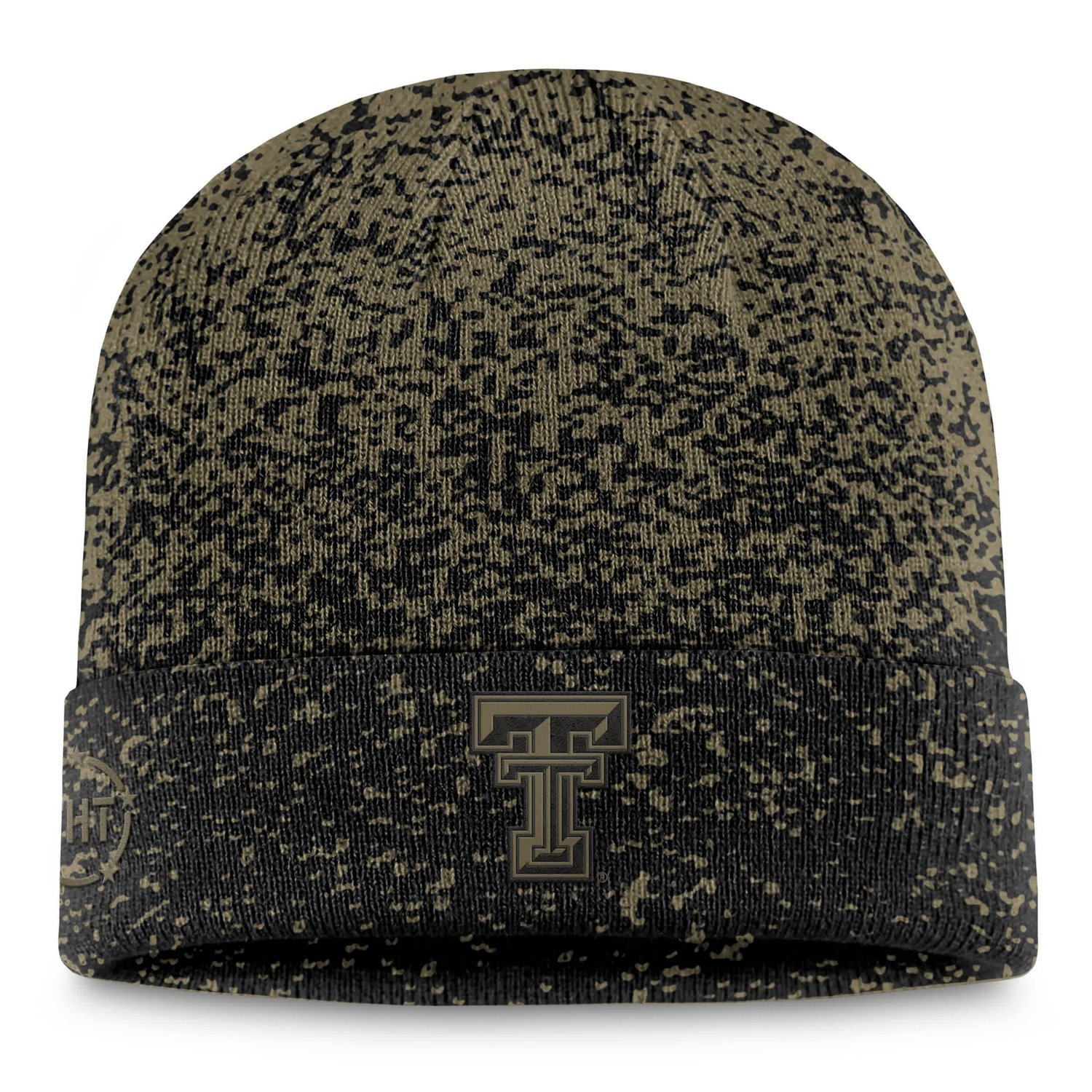 Top of the World Black Texas Tech Red Raiders Cuffed Knit Two-Tone Hat
