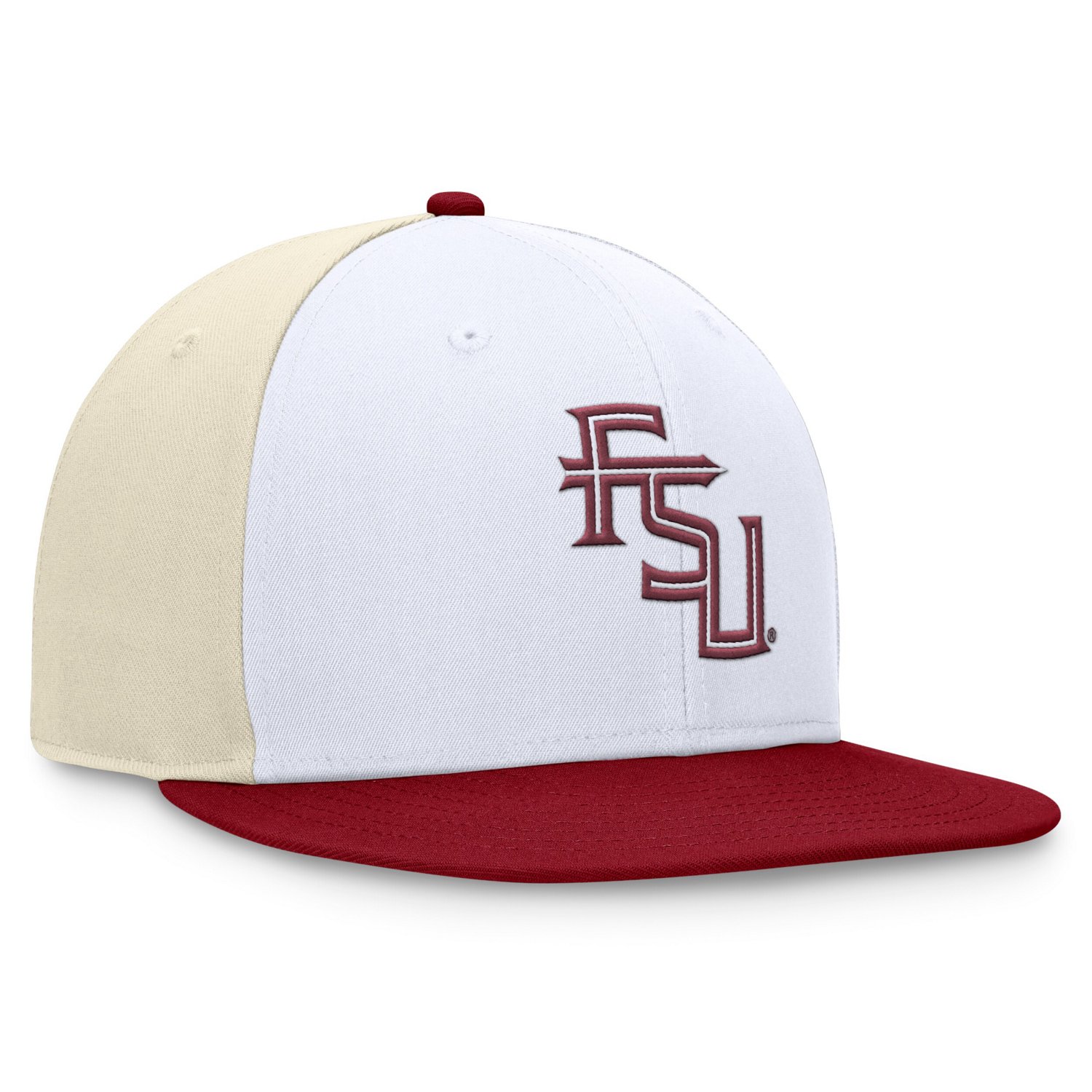 Top of the World Garnet Florida State Seminoles Tri-Tone Heritage Collector Fitted Hat - view number 3