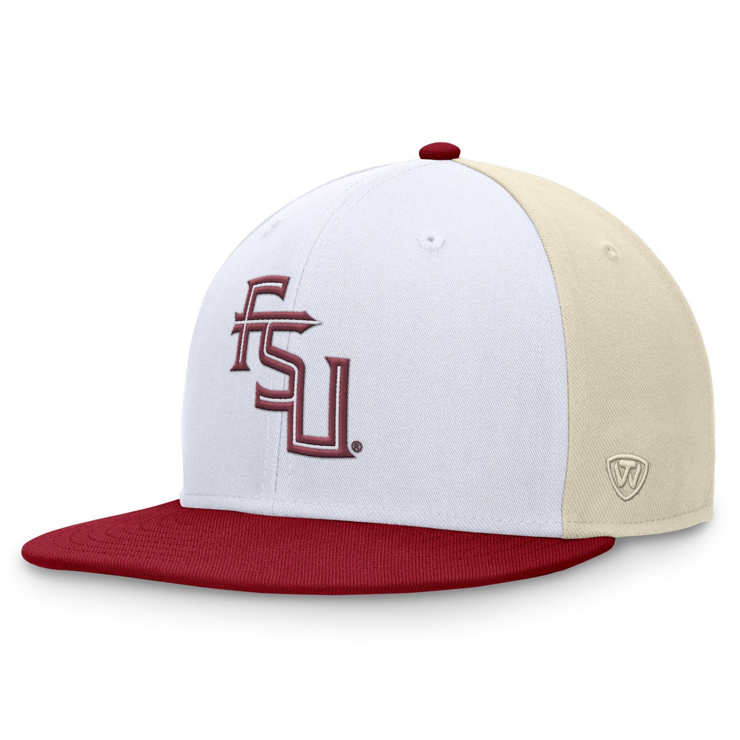 Top of the World Garnet Florida State Seminoles Tri-Tone Heritage Collector Fitted Hat - view number 1