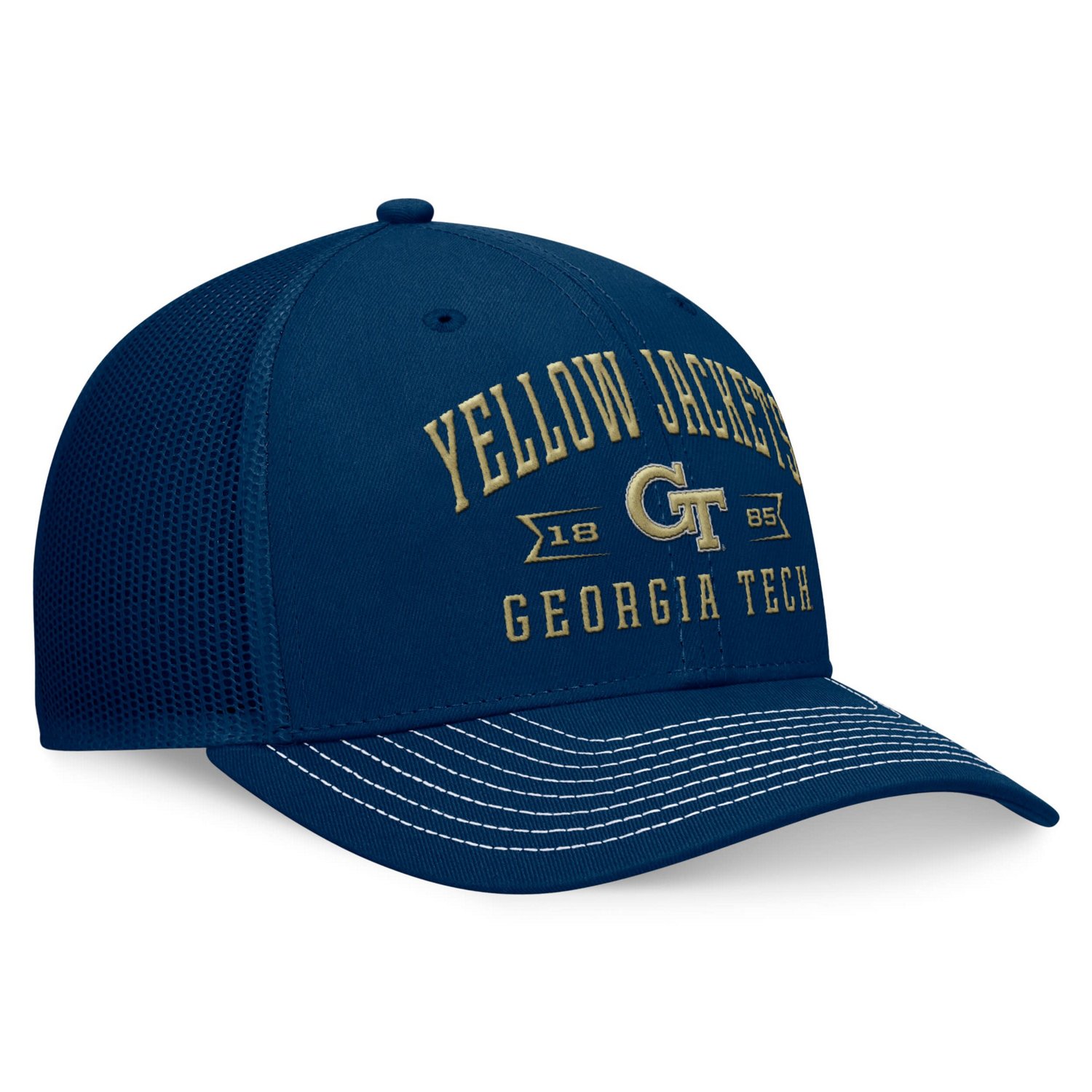 Top of the World Georgia Tech Yellow Jackets Carson Trucker Adjustable Hat                                                       - view number 3