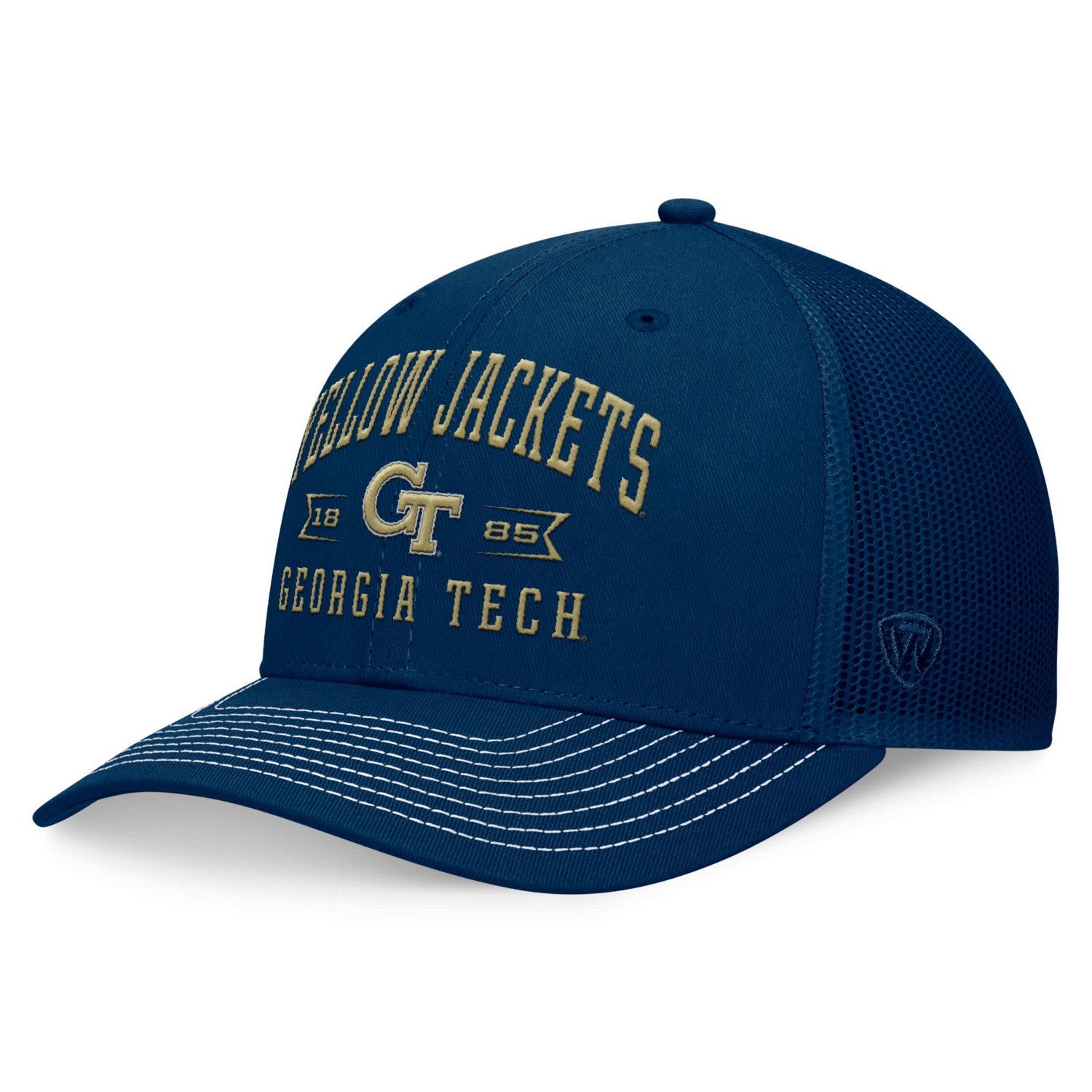 Top of the World Georgia Tech Yellow Jackets Carson Trucker Adjustable Hat                                                       - view number 1
