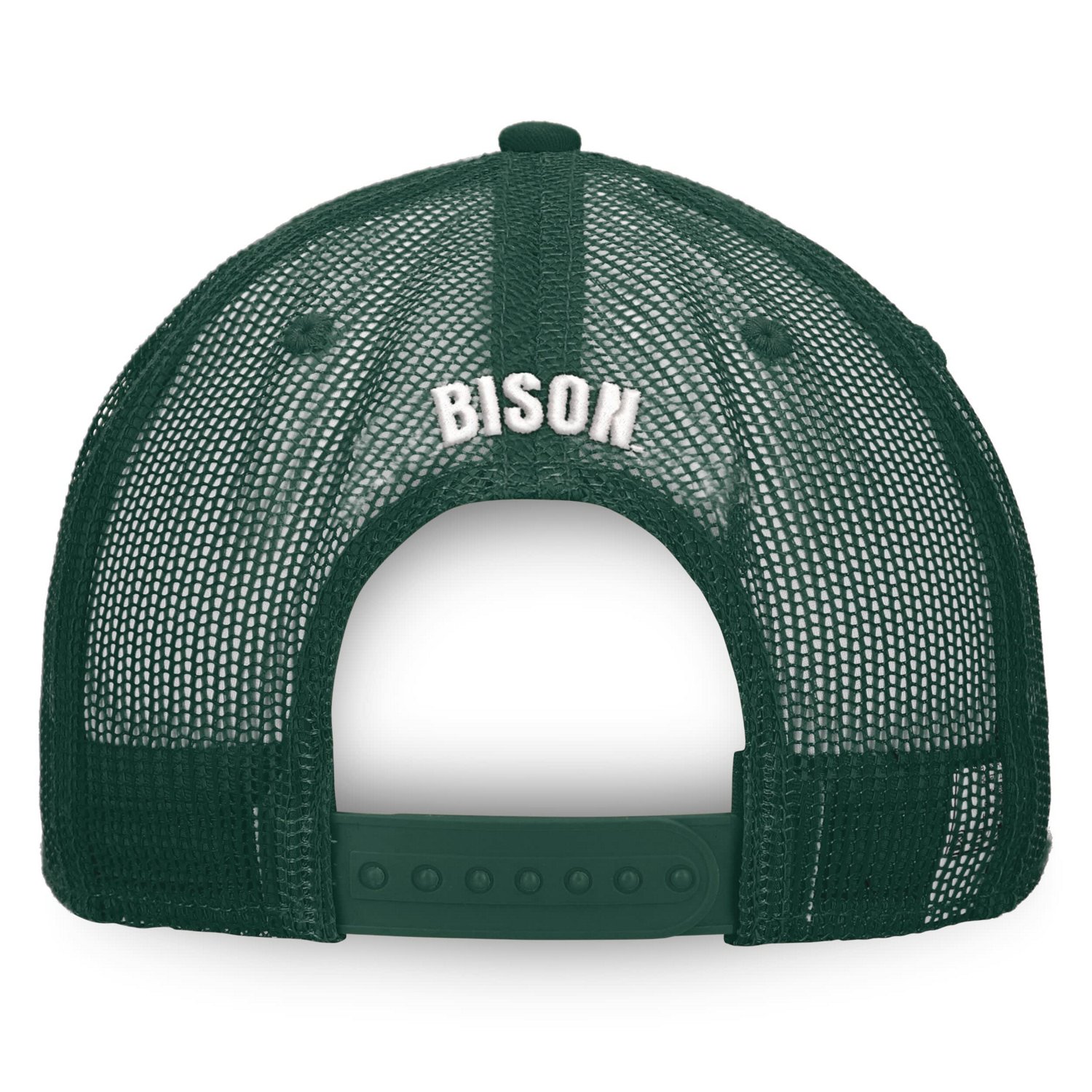 Top of the World Green NDSU Bison Tone Down Trucker Snapback Hat - view number 4