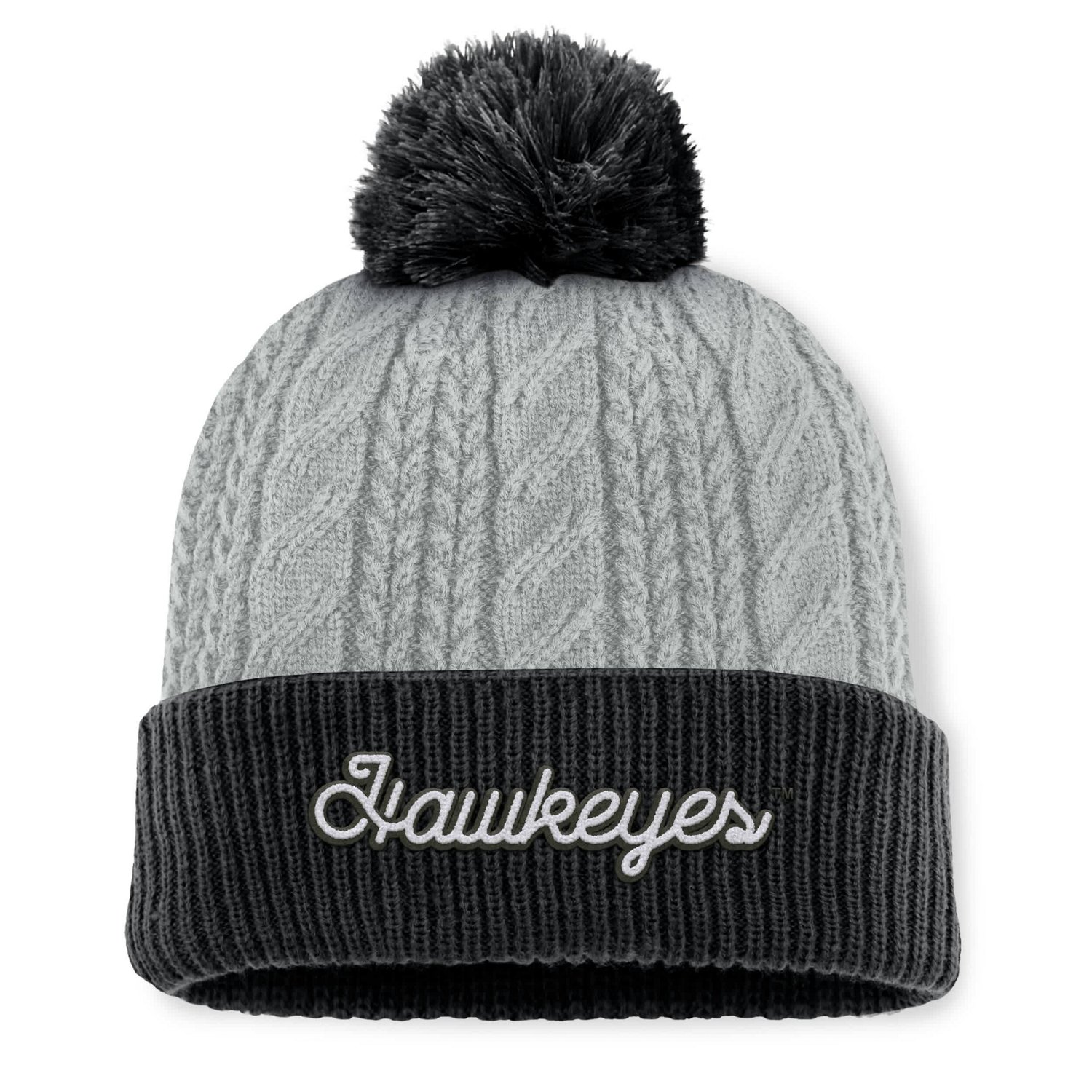 Top of the World Iowa Hawkeyes Becca Cuffed Knit Hat with Pom