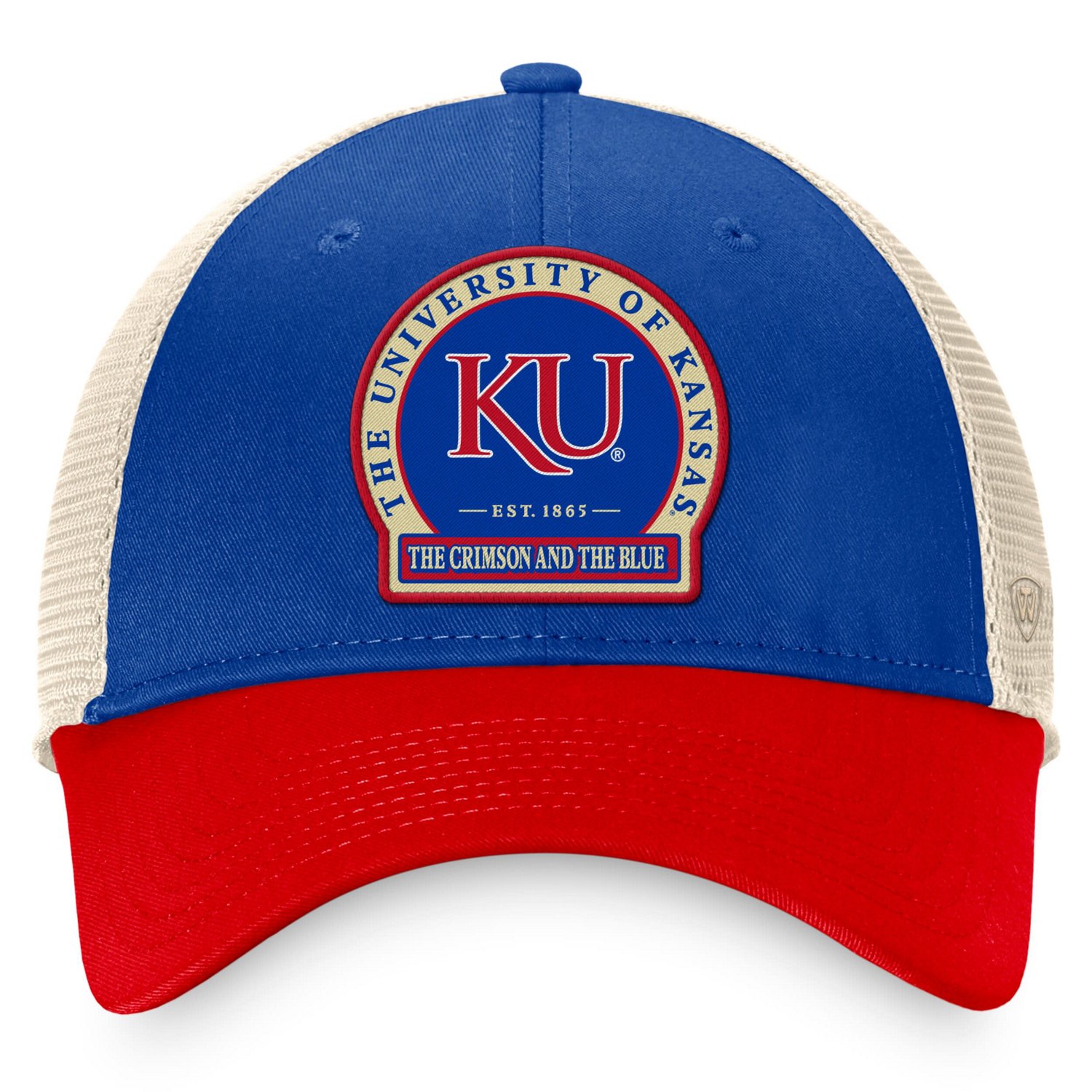 Top of the World Kansas Jayhawks Refined Trucker Adjustable Hat - view number 2