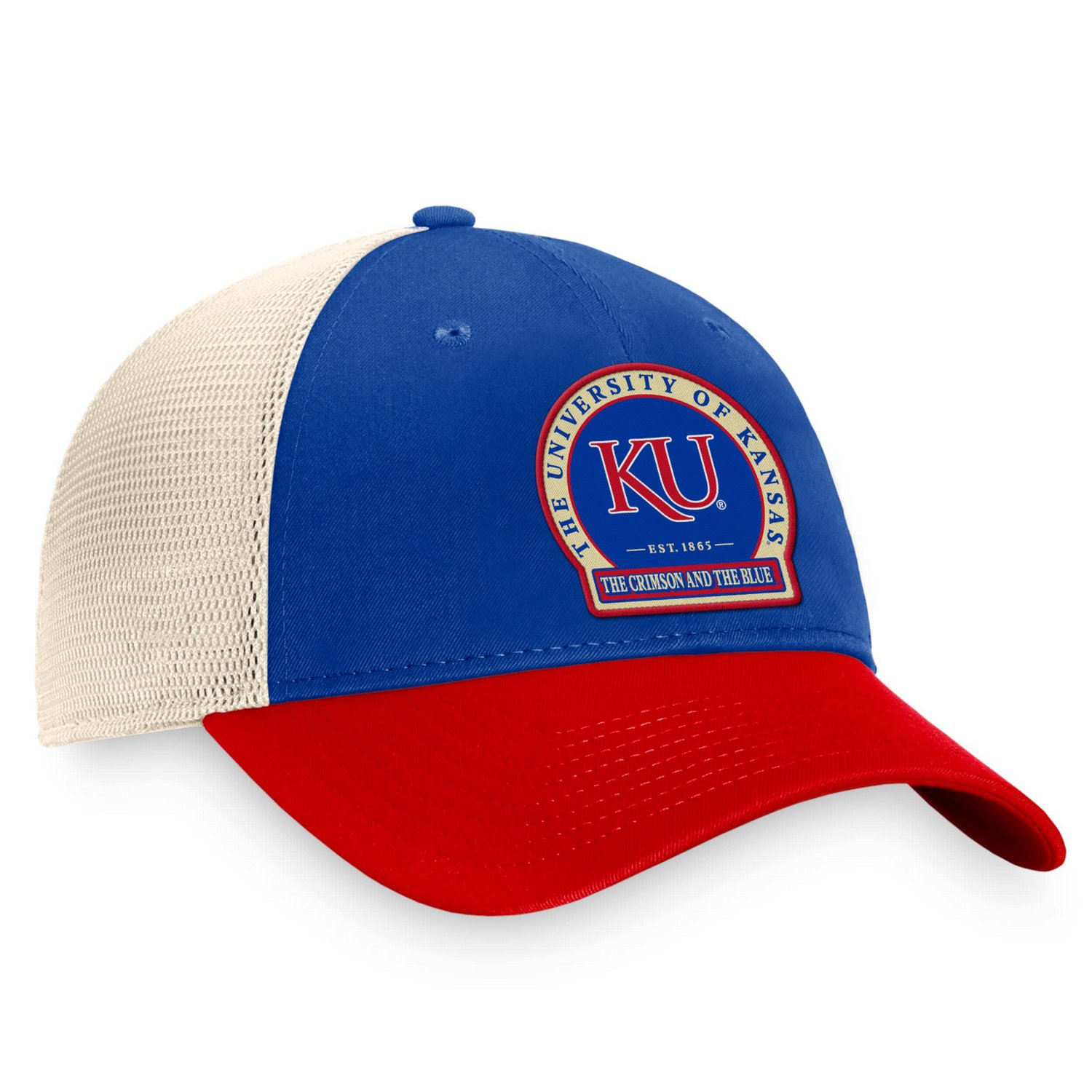 Top of the World Kansas Jayhawks Refined Trucker Adjustable Hat - view number 3