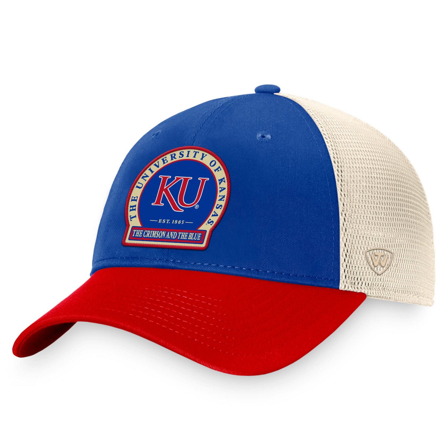 Top of the World Kansas Jayhawks Refined Trucker Adjustable Hat