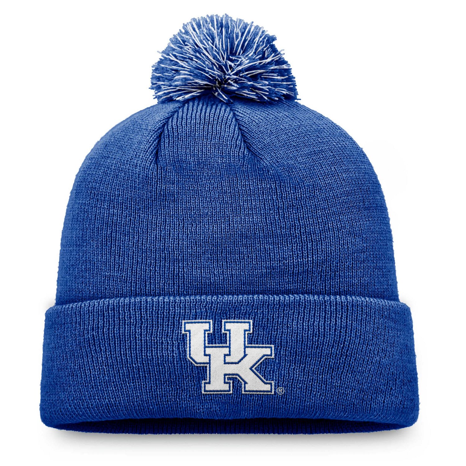 Top of the World Kentucky Wildcats Team Logo Cuffed Knit Hat with Pom