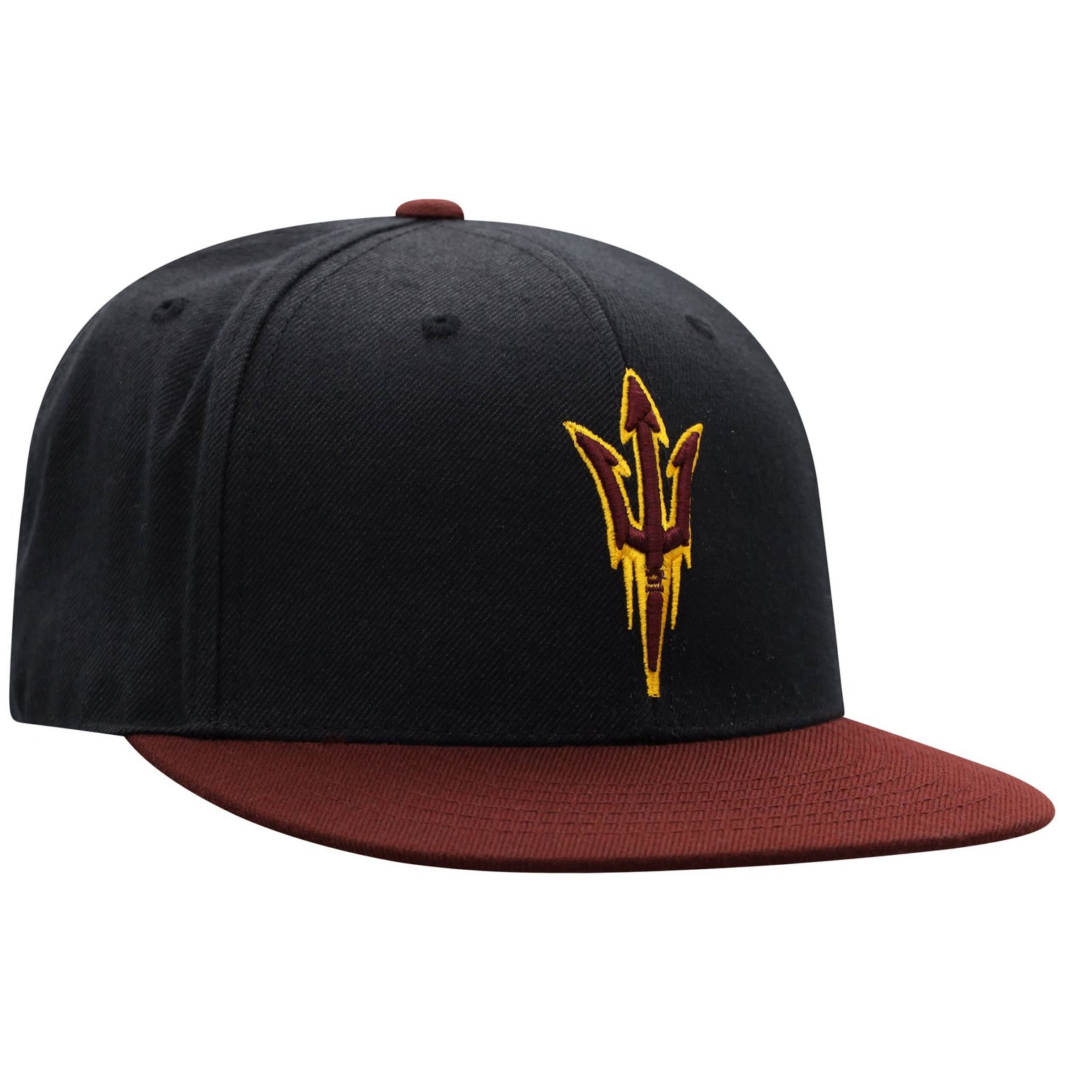 Top of the World Maroon Arizona State Sun Devils Team Color Two-Tone Fitted Hat - view number 3